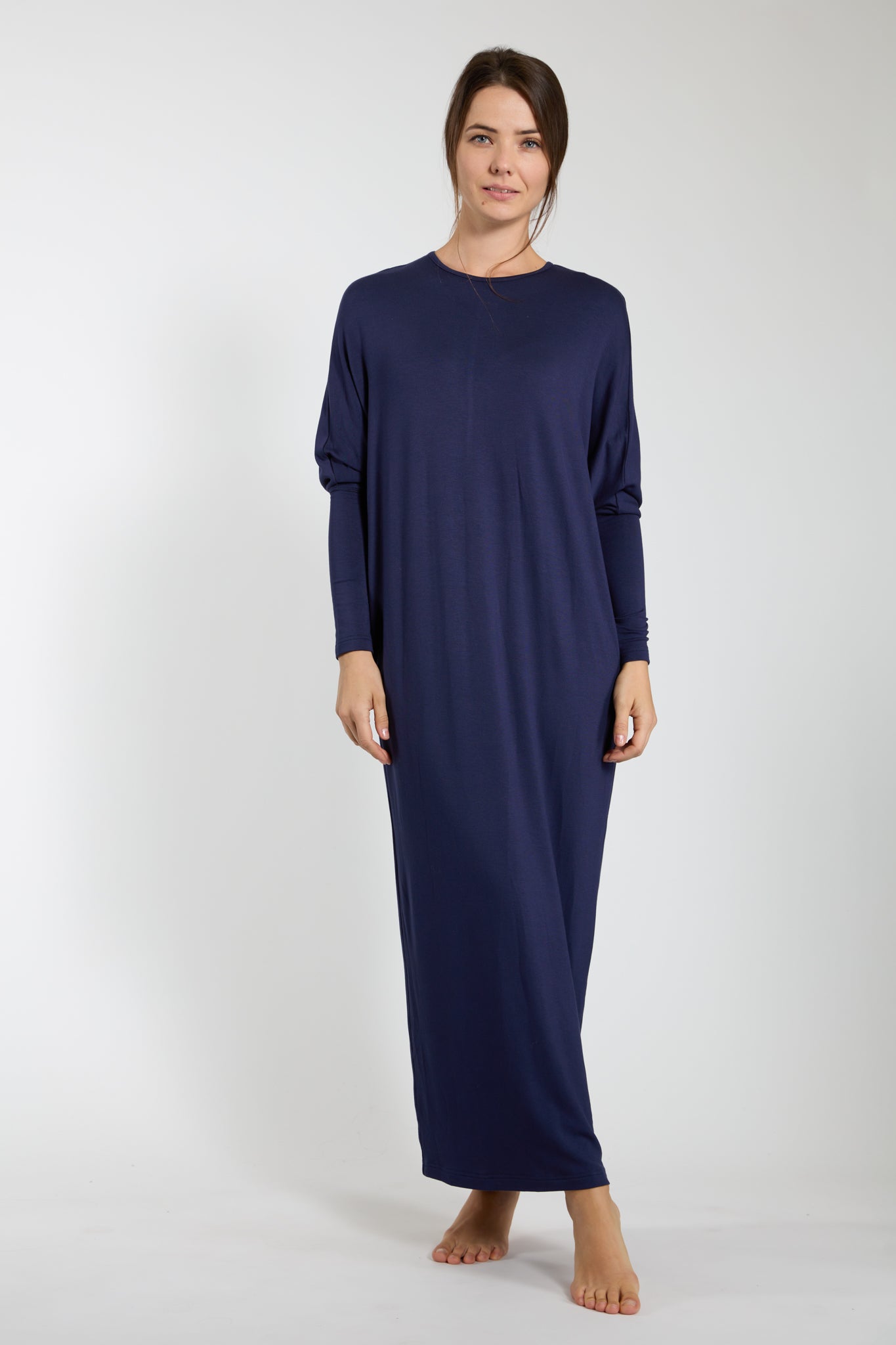 Blue Dolman Maxi Dress