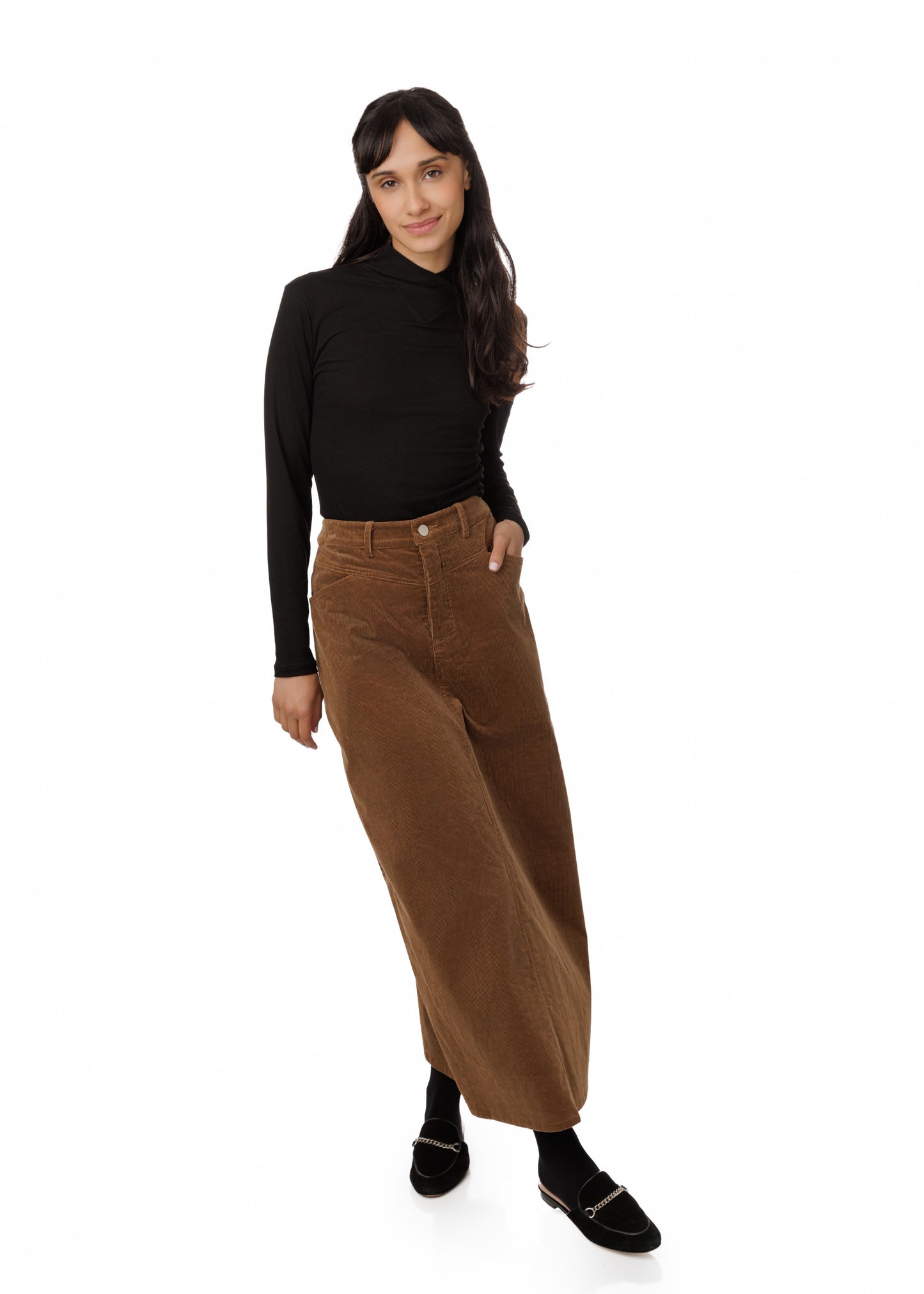 Corduroy Skirt - Brown