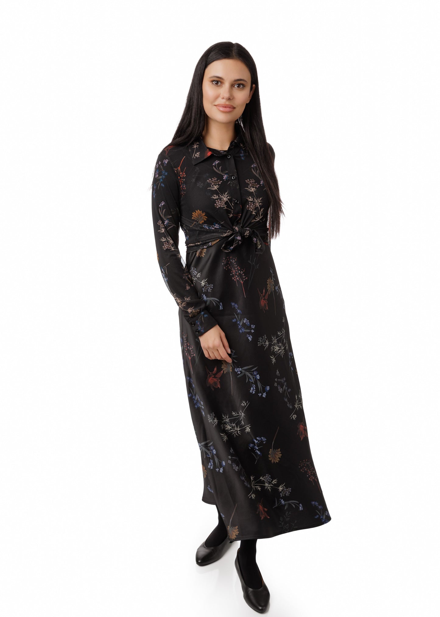 Satin Jumper With Matching Satin Shirt