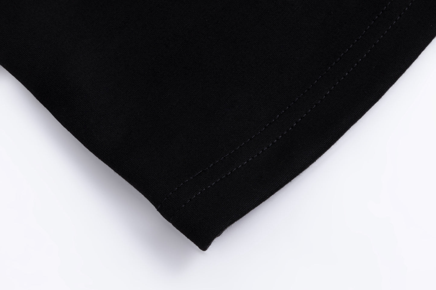 Black With White Exposes Stitching Hoody Dress