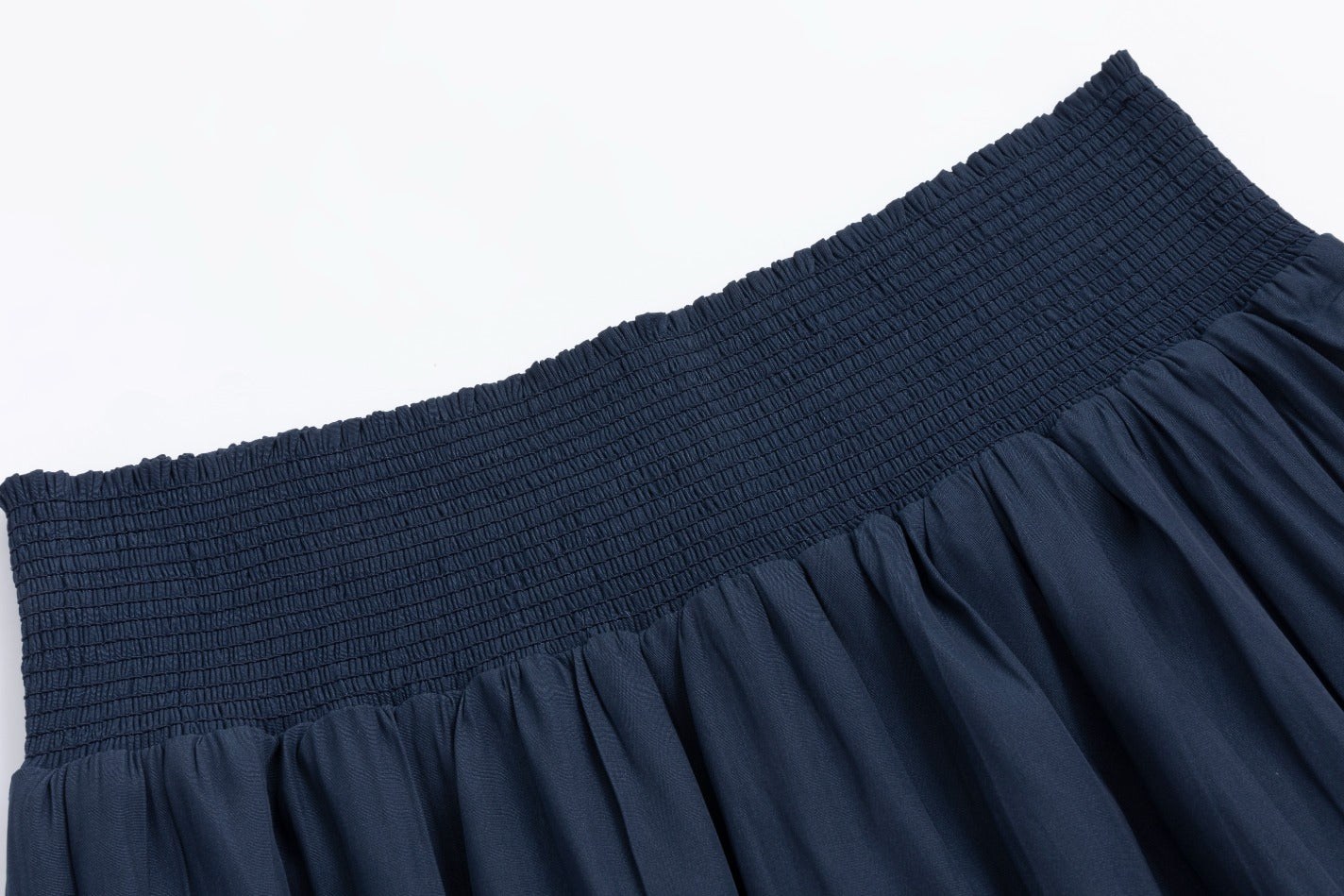 Scrunch Waist Skirt - Navy