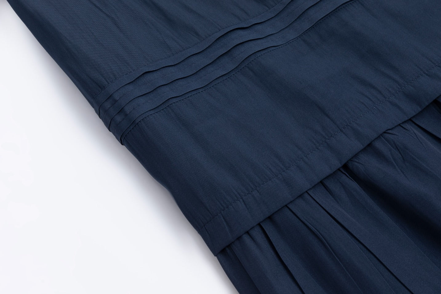 Scrunch Waist Skirt - Navy