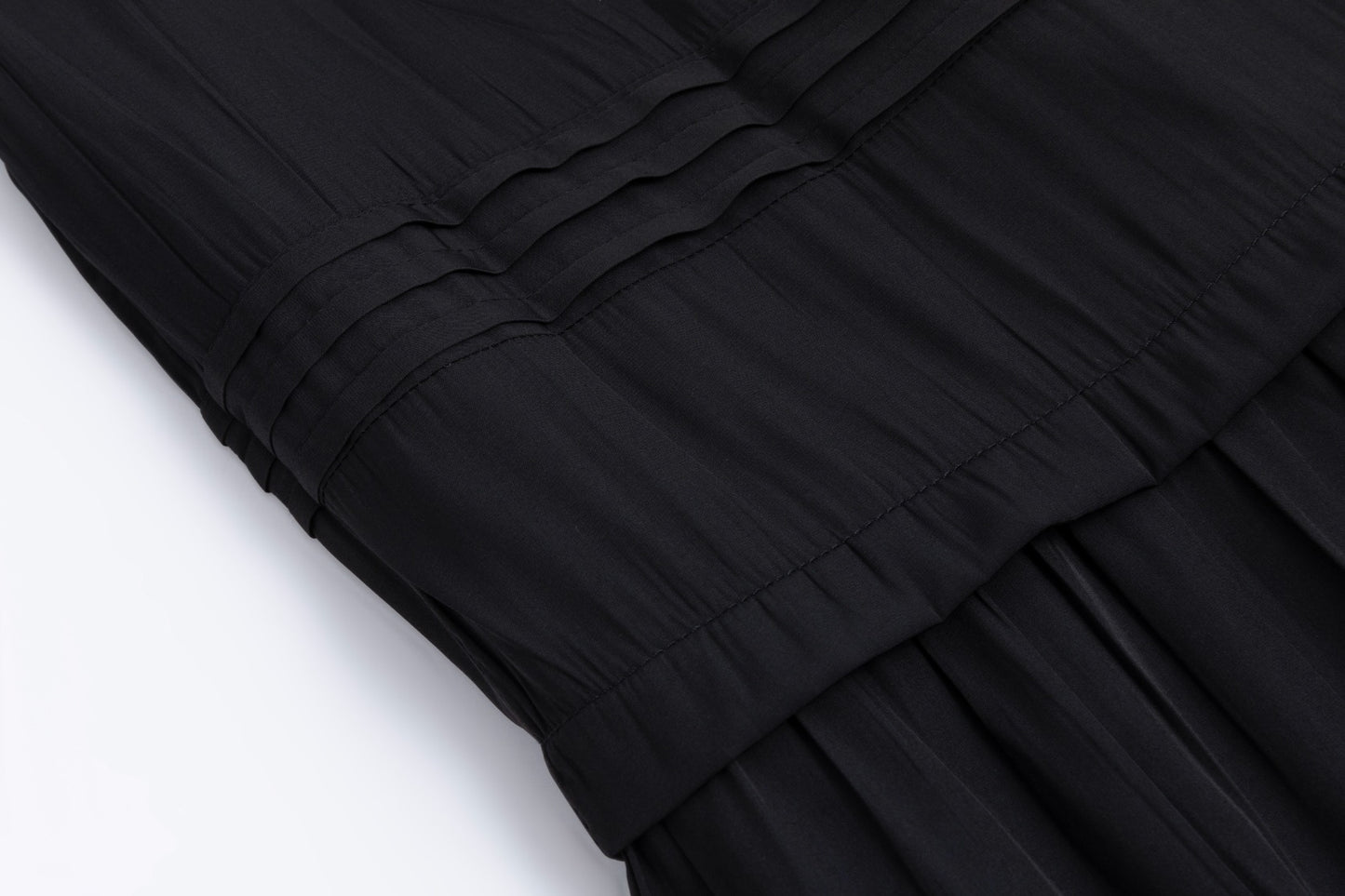 Scrunch Waist Skirt - Black