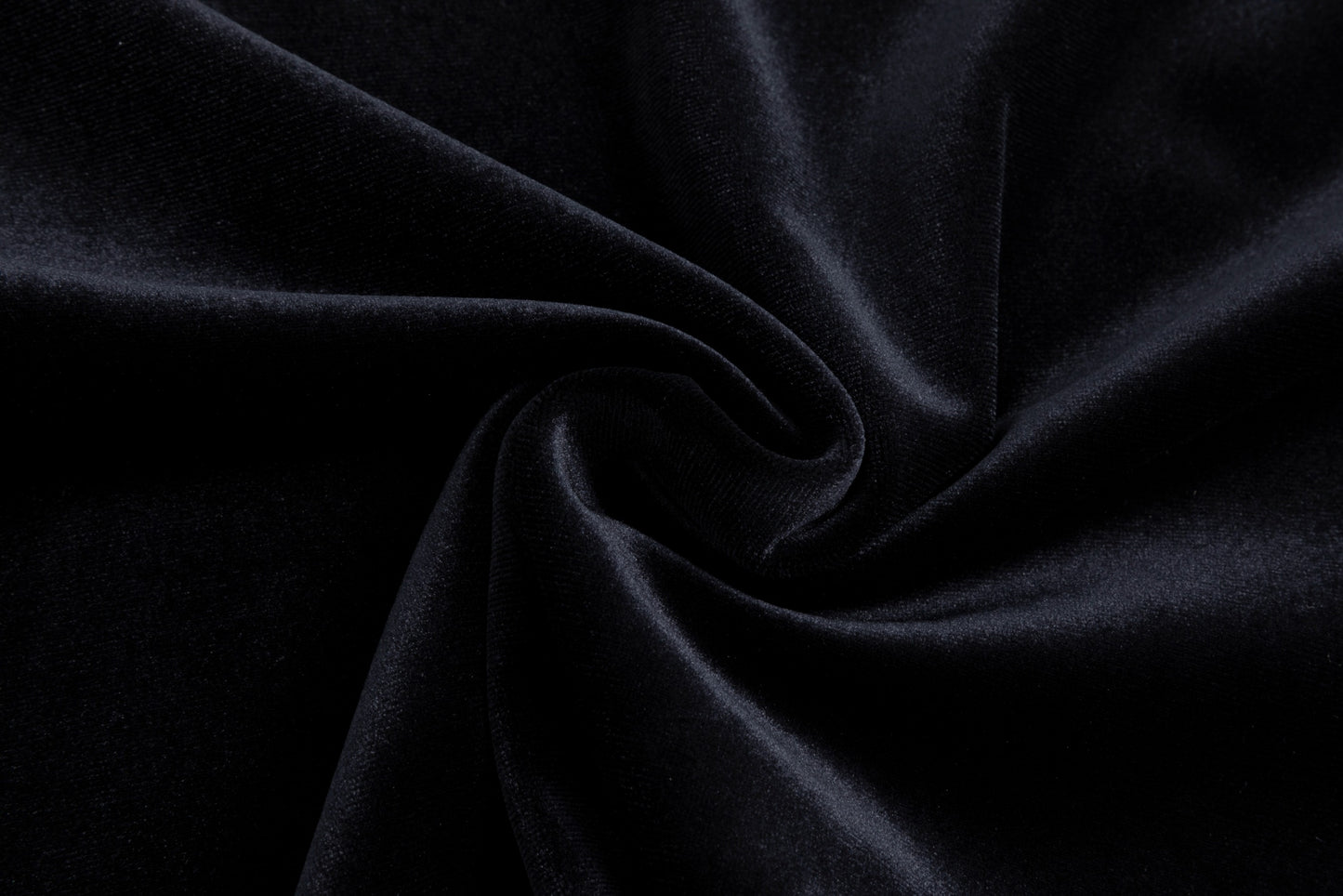 Solid Velvet Fitted Top - Black