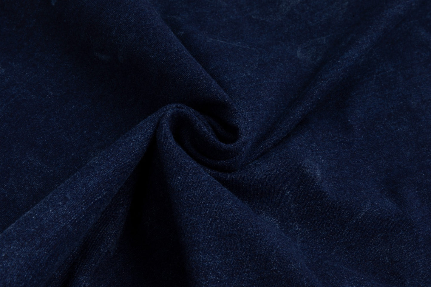 Acid Wash Faux Two Piece Dress - Navy