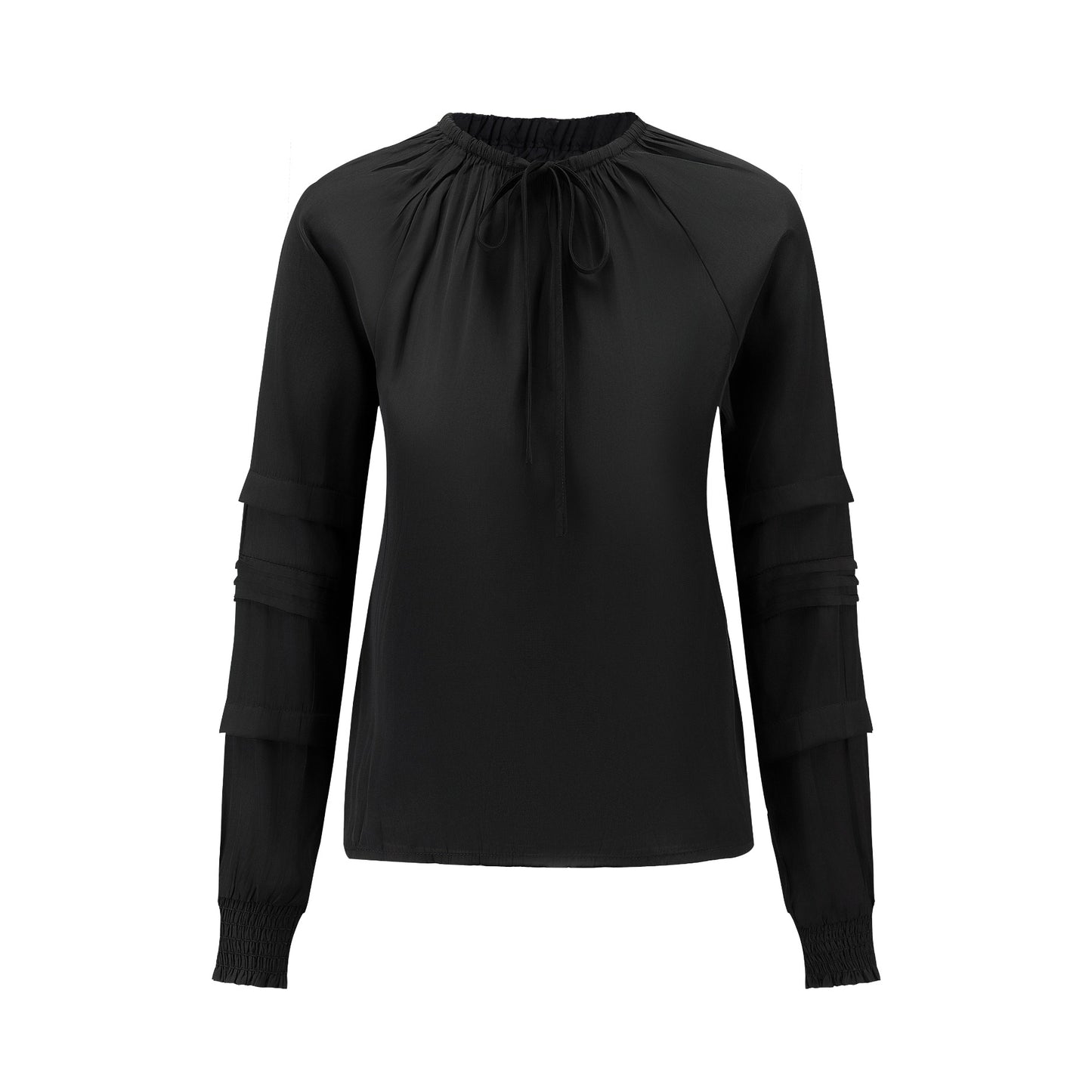 Raglan Sleeves Top - Black