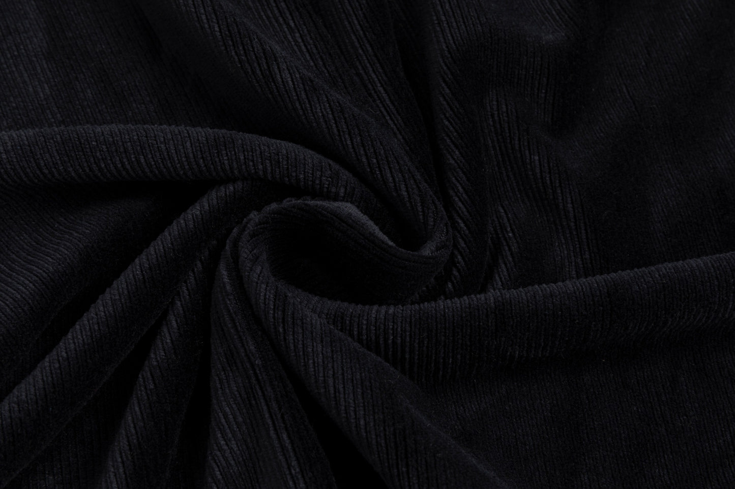 Velvet Faux Two Piece Dress - Black