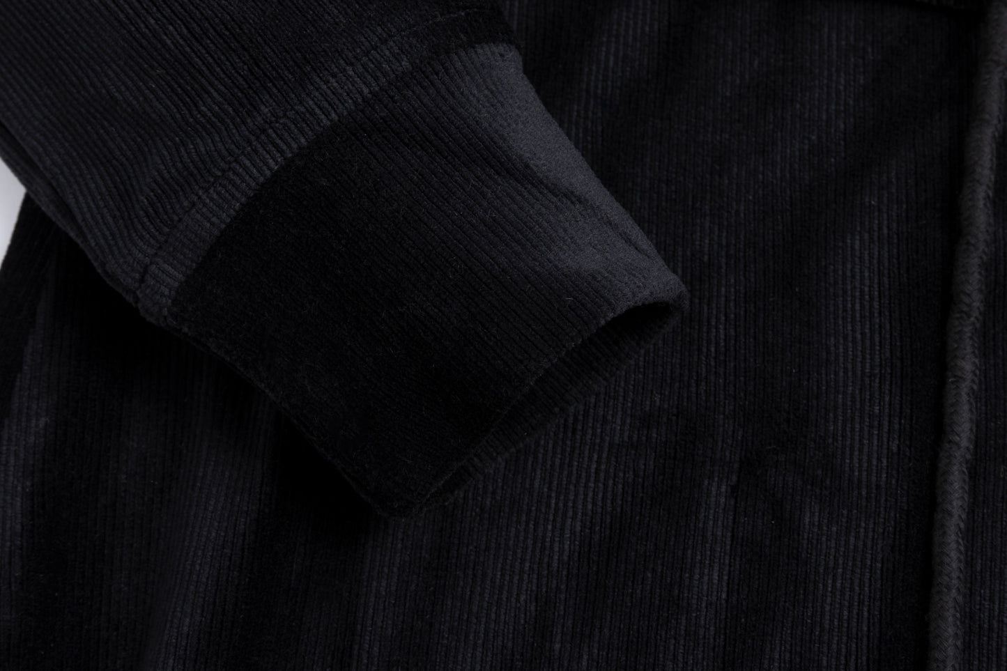 Velvet Faux Two Piece Dress - Black