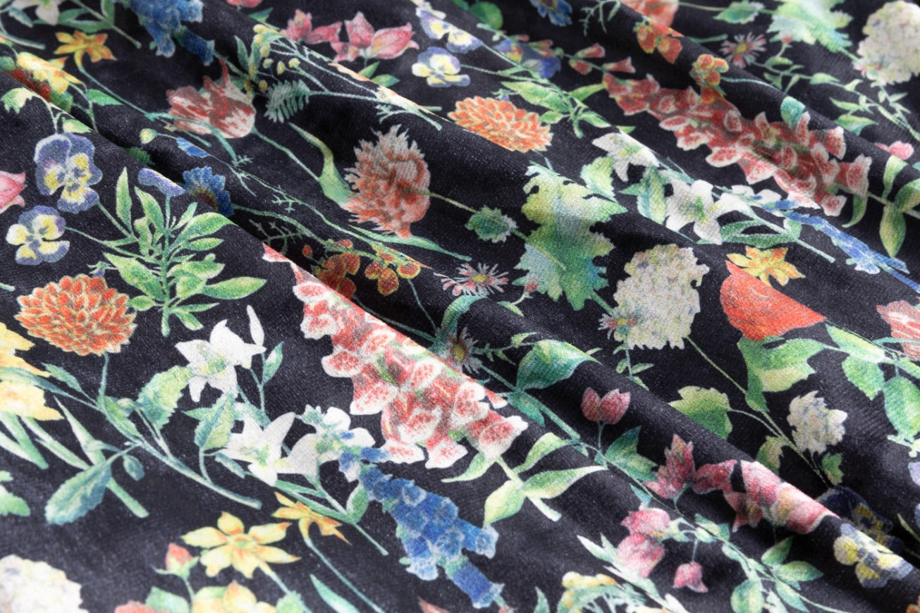 Velvet Printed Skirt