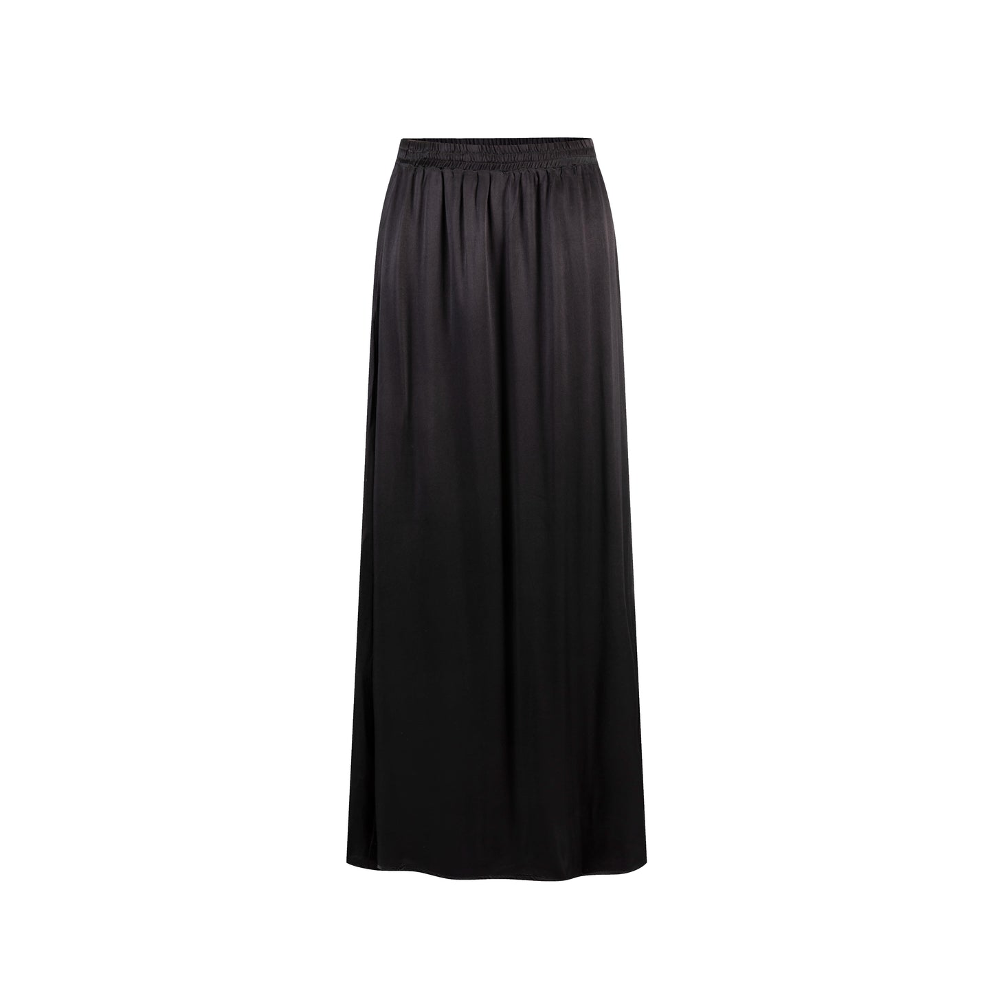 Solid Silk Skirt - Black