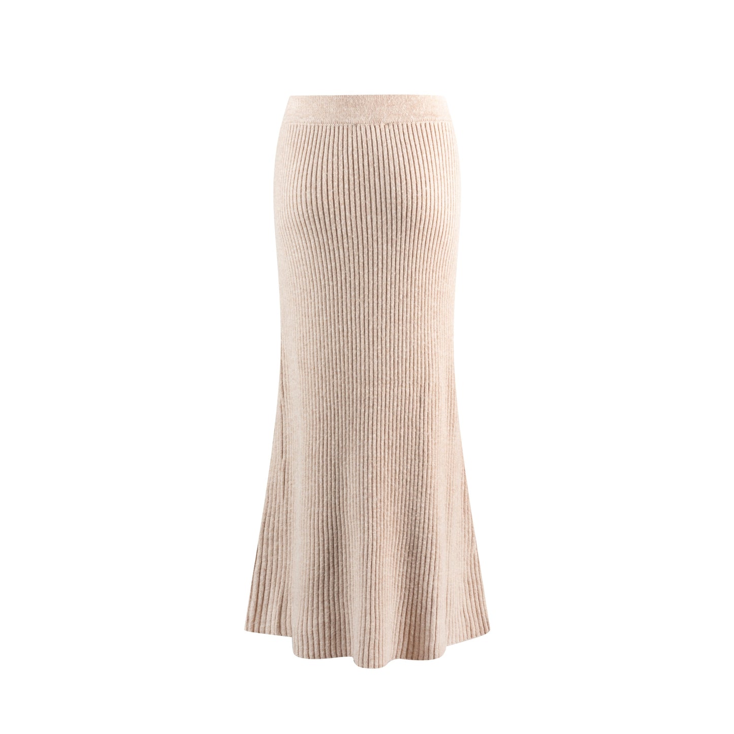 Ribbed Skirt - Tan