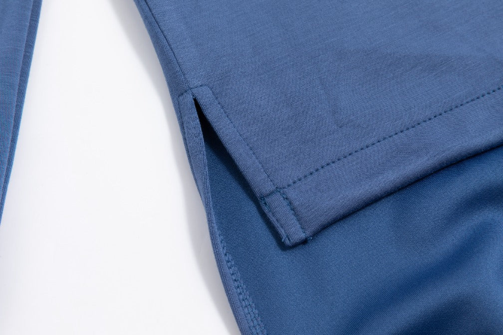 Scuba Drawstring Top - Blue