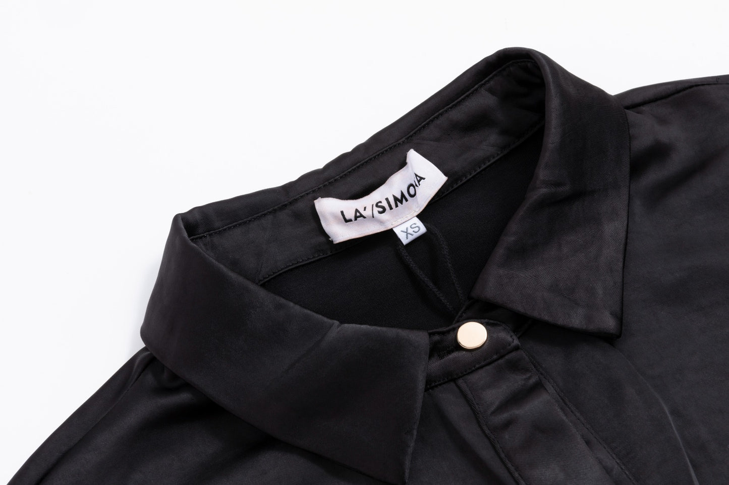Waist Belt Pocket Shirt Dress - Black
