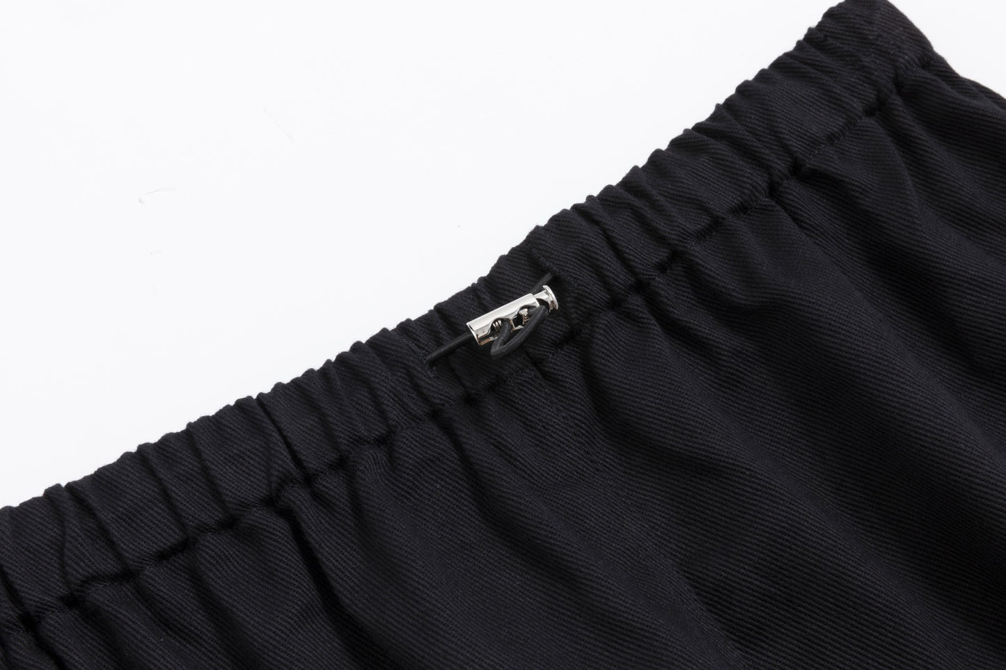 Multi Pocket Thin Ribbing Cargo - Black