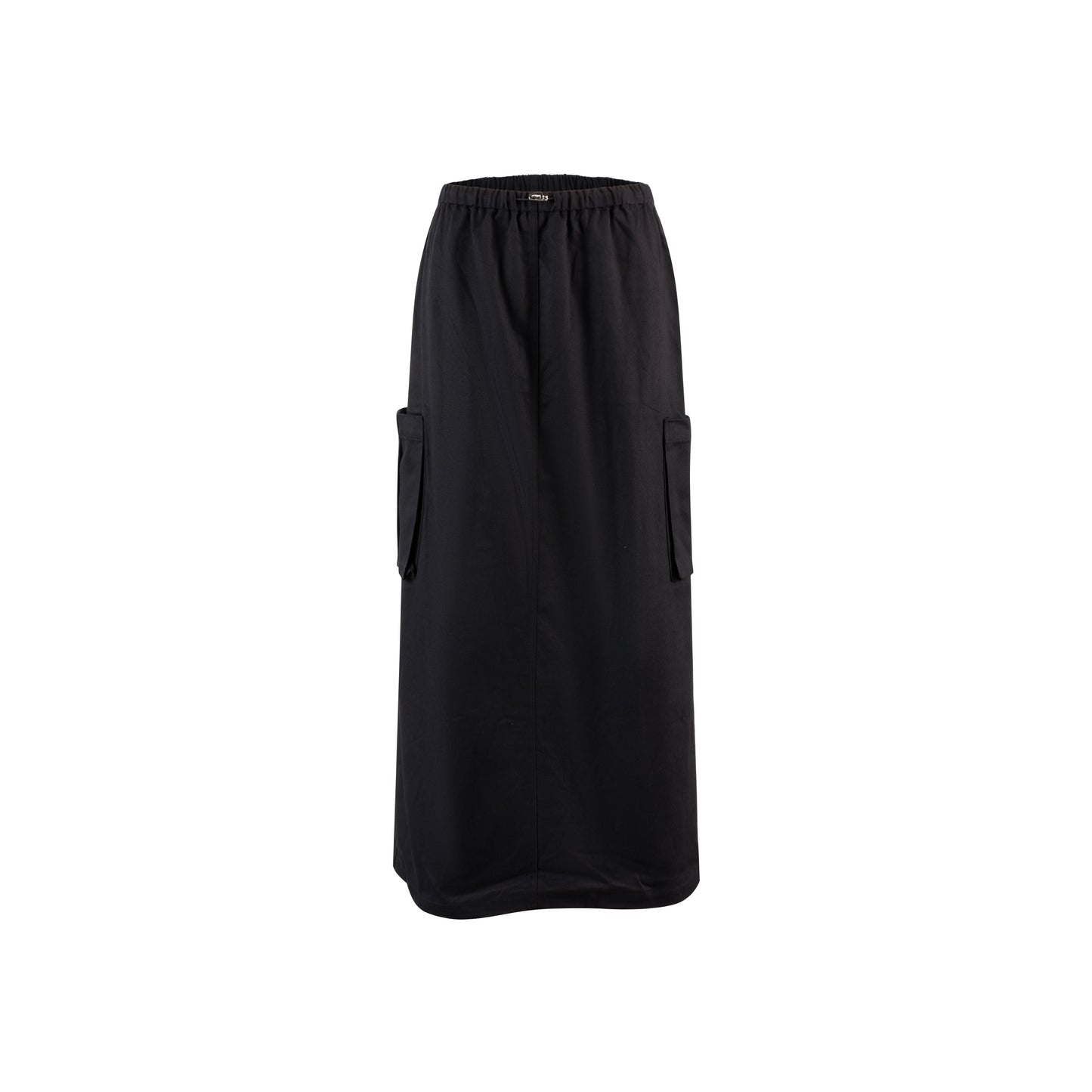 Multi Pocket Thin Ribbing Cargo - Black