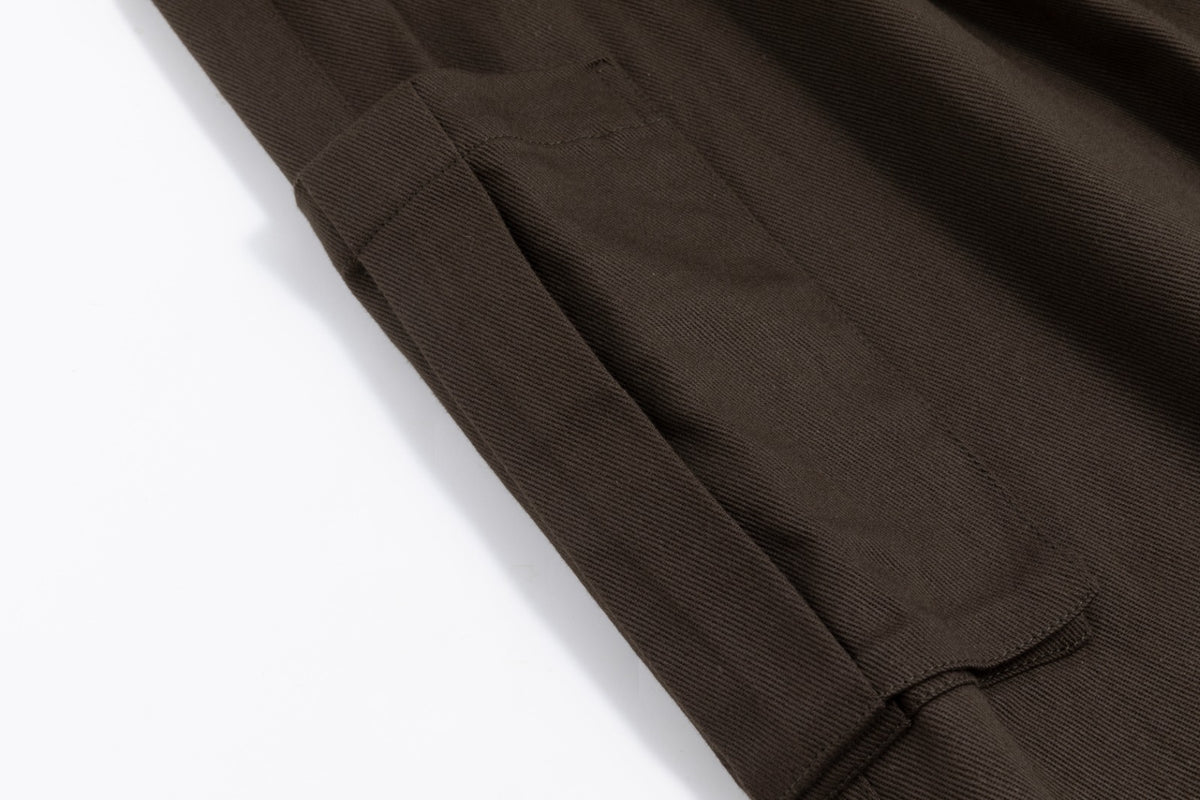 Multi Pocket Thin Ribbing Cargo - Dark Khaki