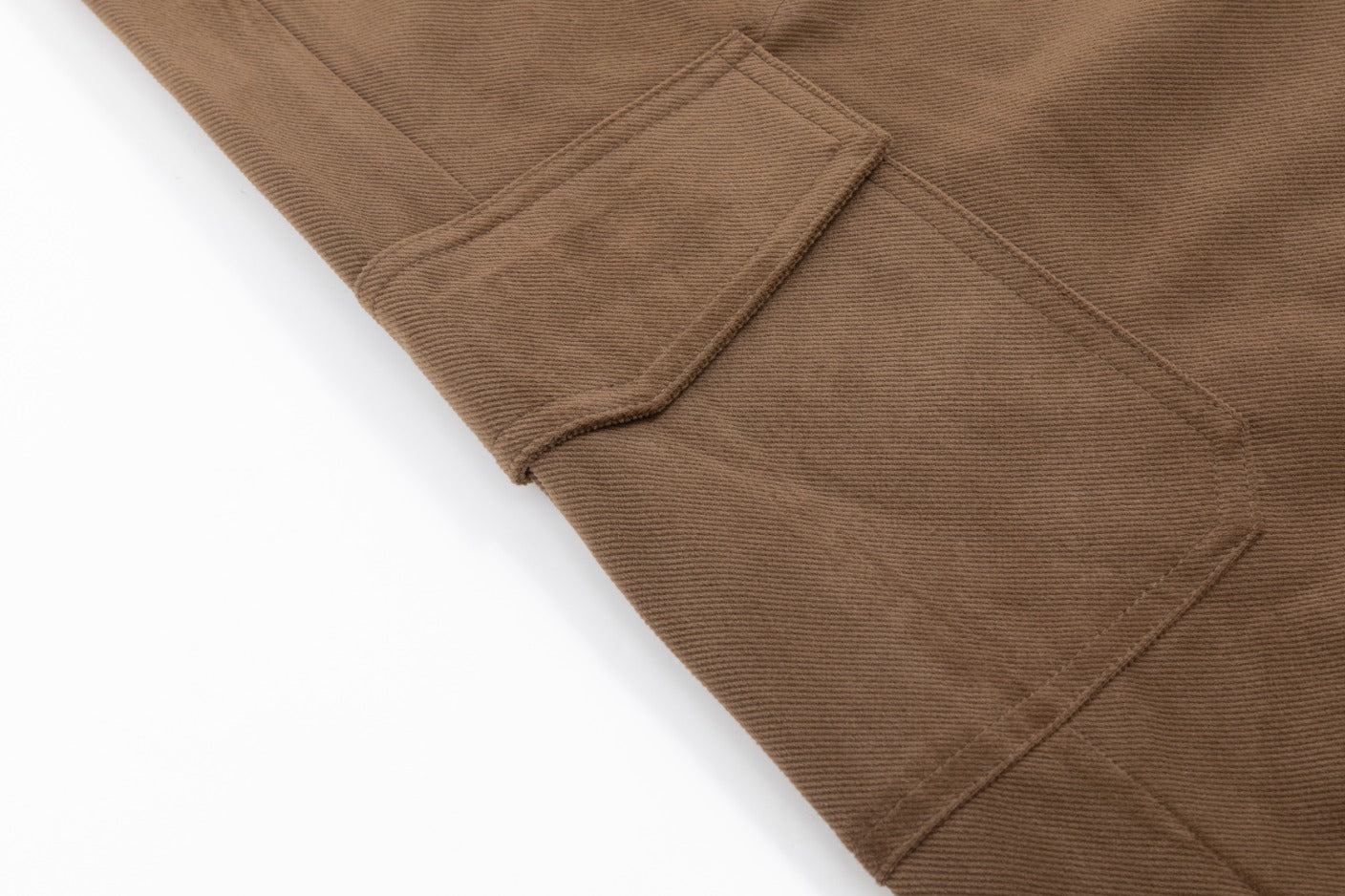 Multi Pocket Drawstring Skirt - Brown