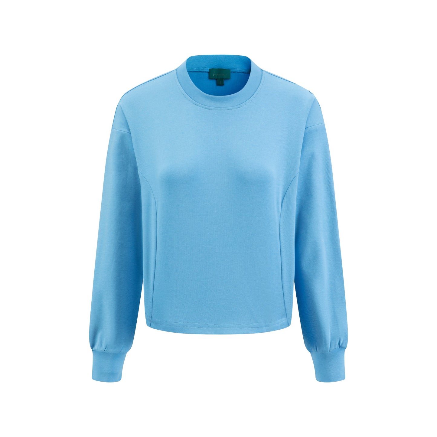 Cropped Piping Top - Robin Blue