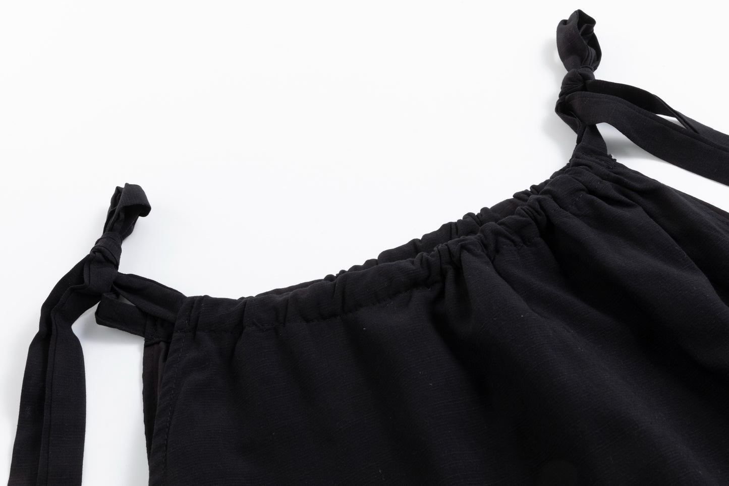 Solid Black Ruflle Bottom Jumper