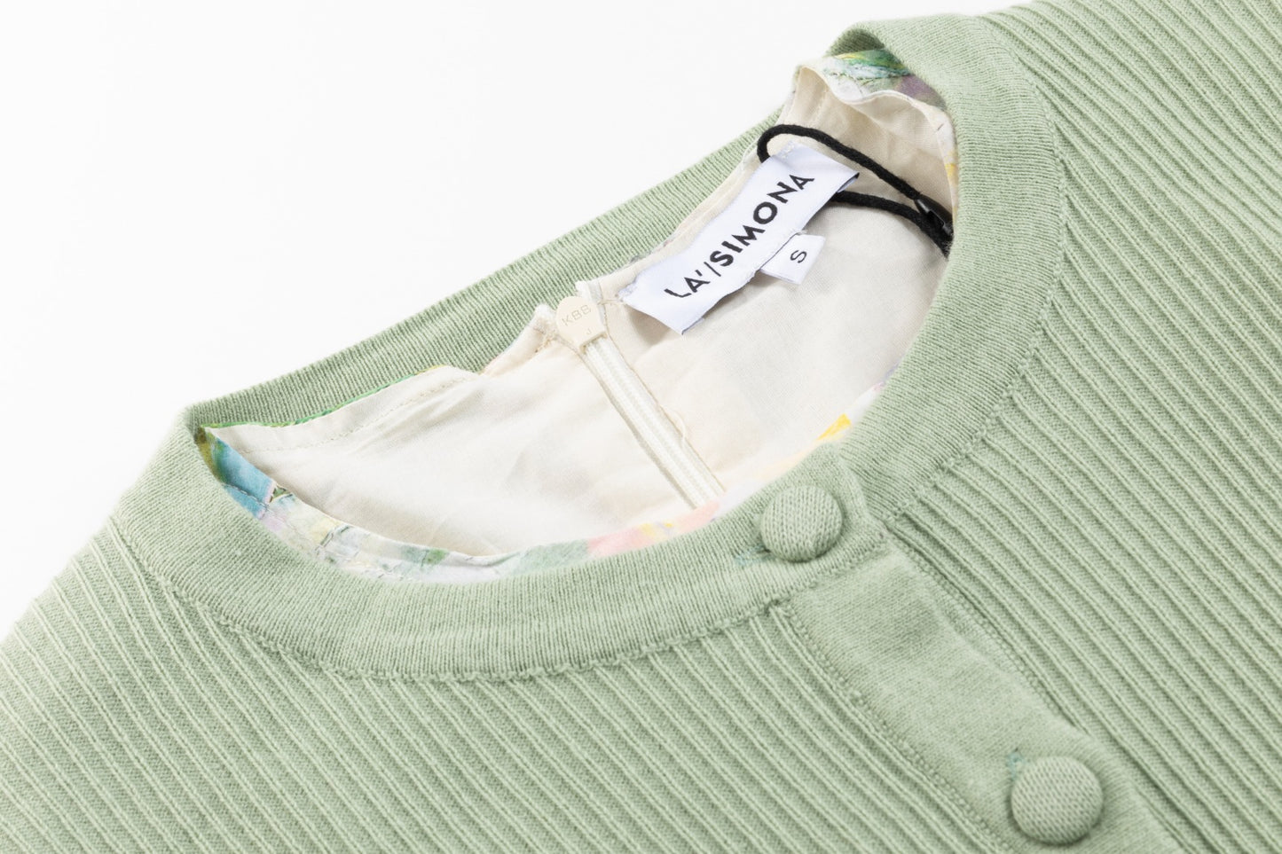 Sage Green Cardigan & Multicolor Printed Dress