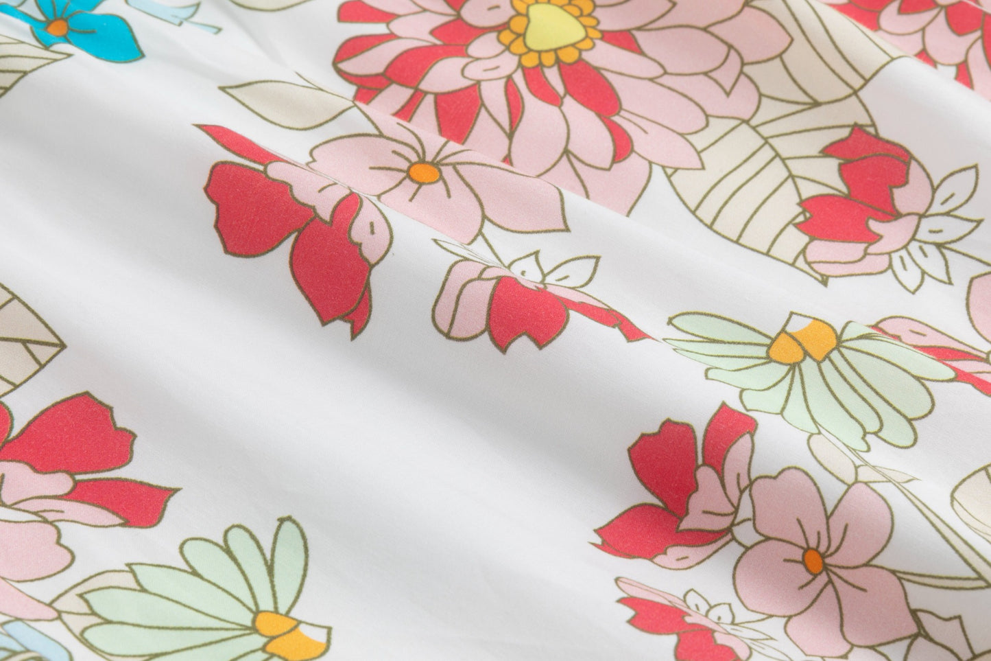 Multiflowered Printed Ruffle Layer Skirt