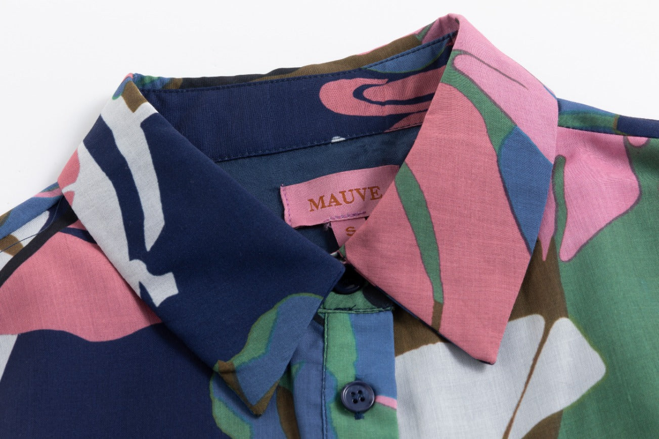 Multicolor Printed Shirt Dress