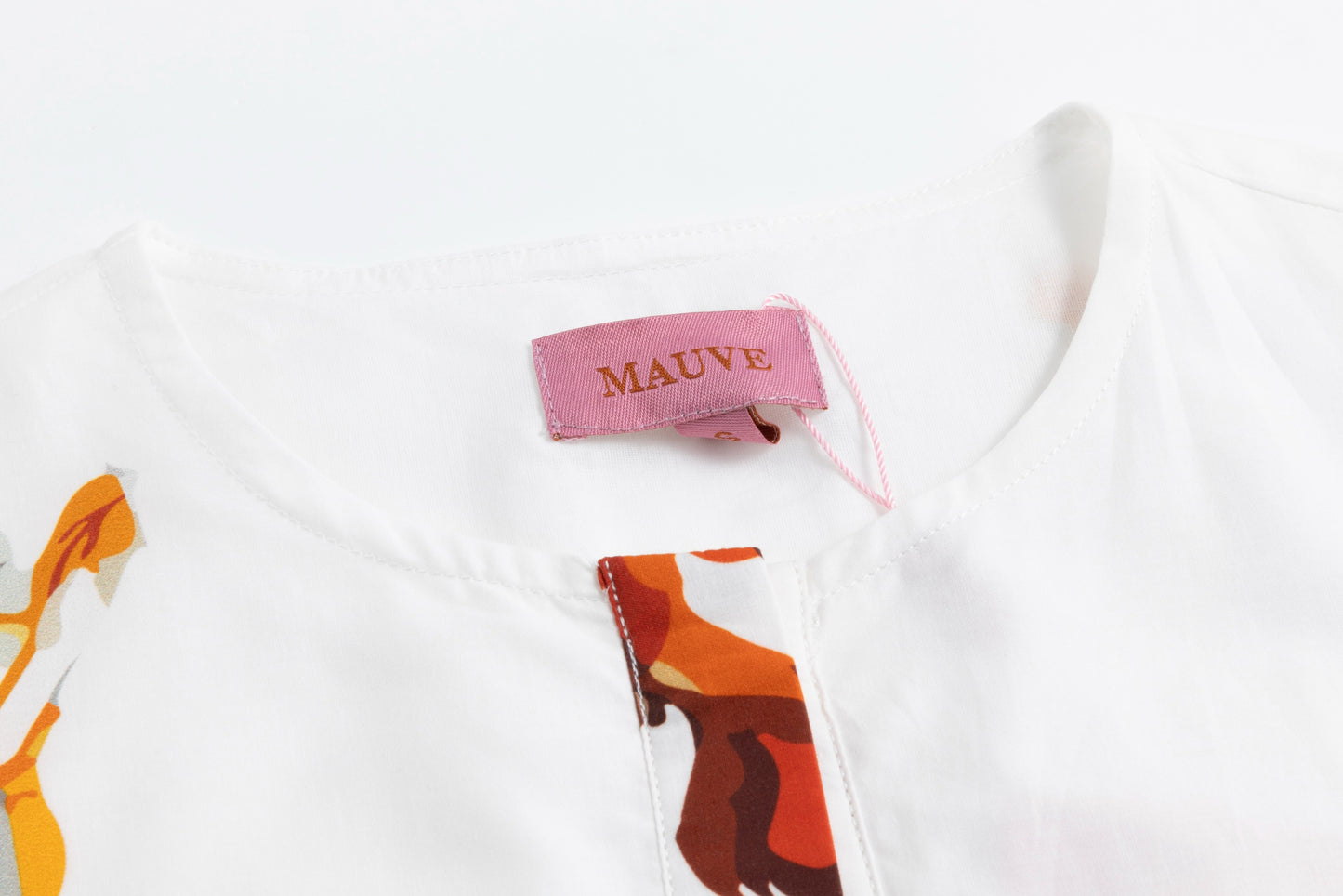 White Base Multiflowered Printed Dress