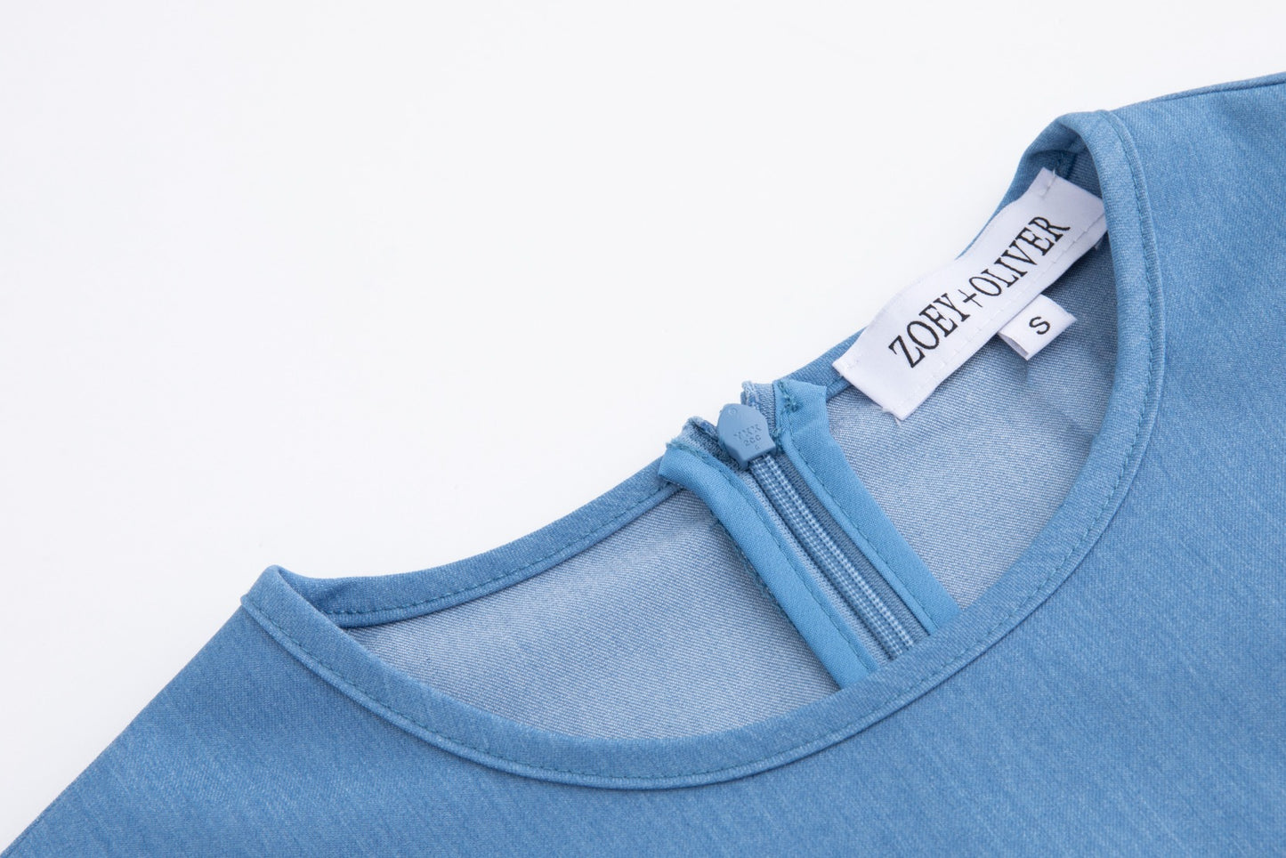 Tencil Jumper With Knit Neckline