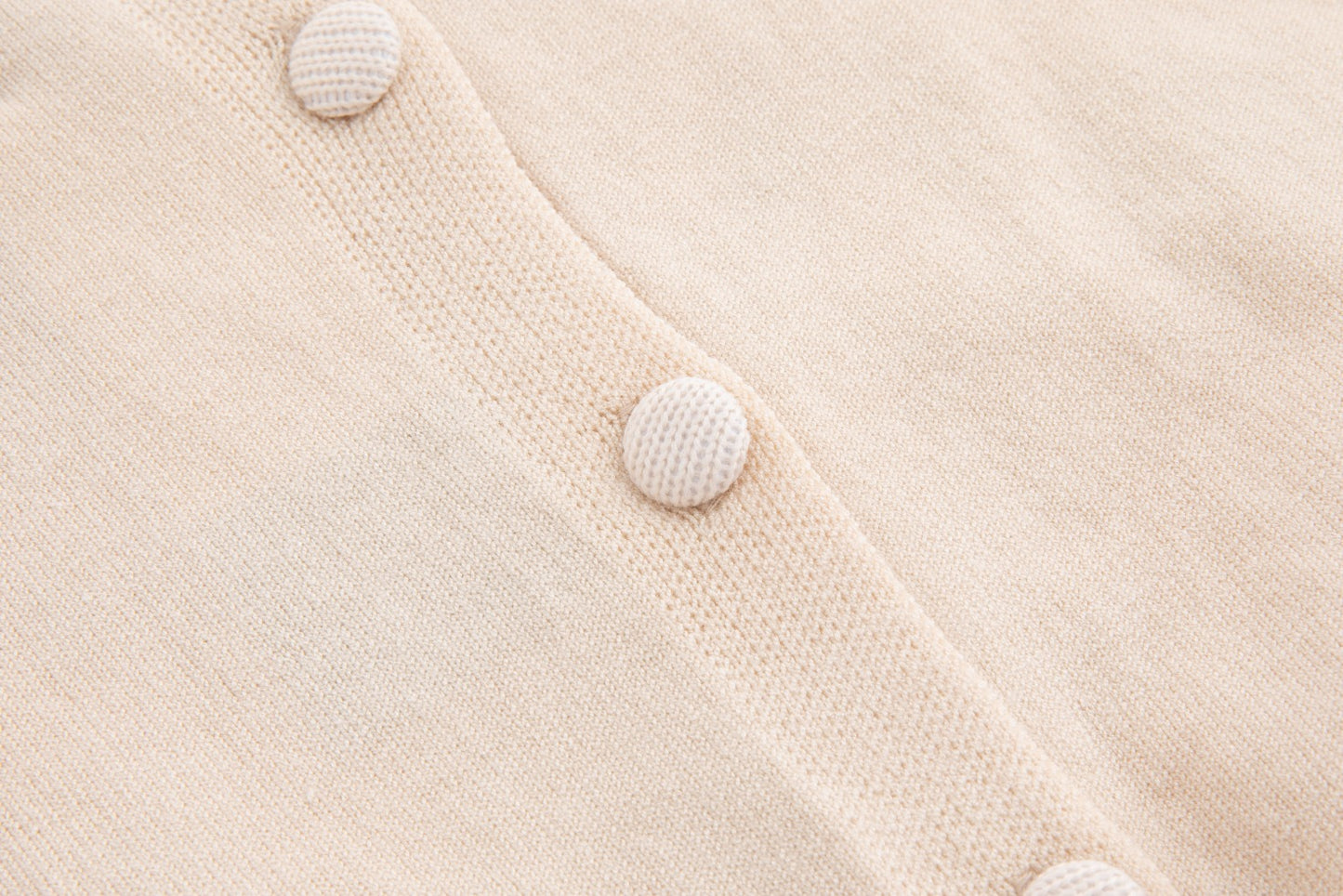 Ivory Embroidered Knit Cardigan