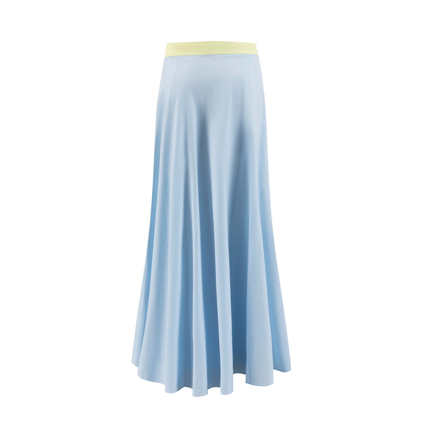 Banded Flair Skirt - Blue/Pear