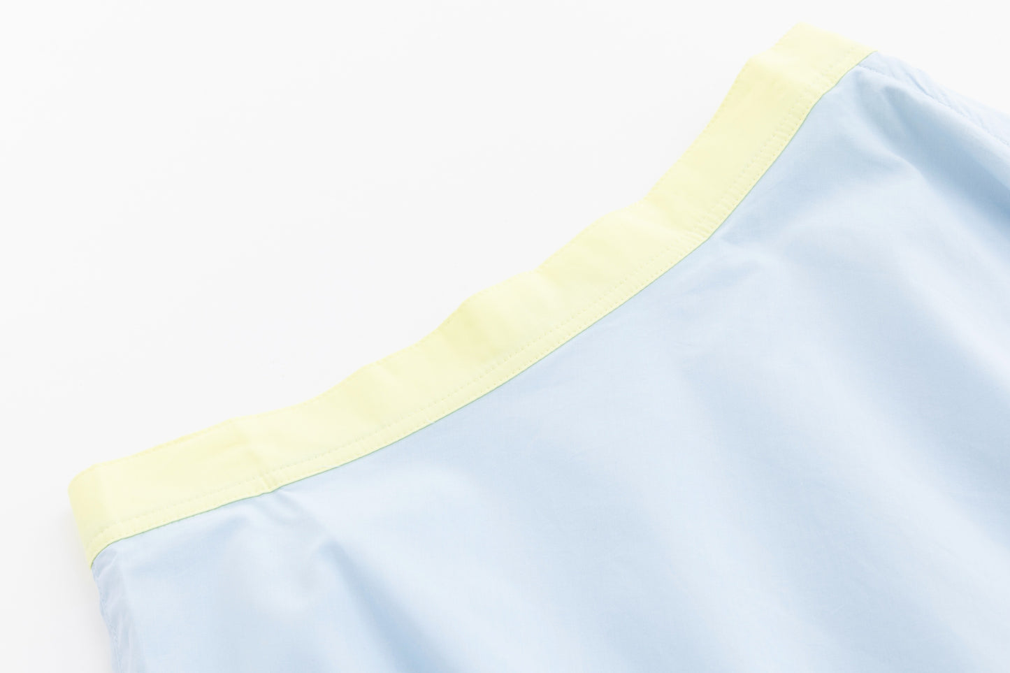 Banded Flair Skirt - Blue/Pear