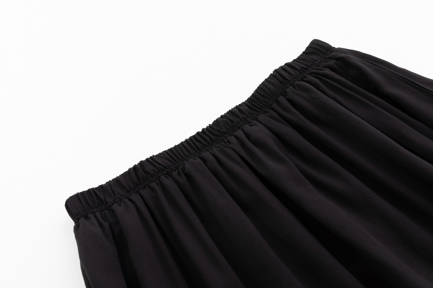 Cotton Flair Skirt - Black