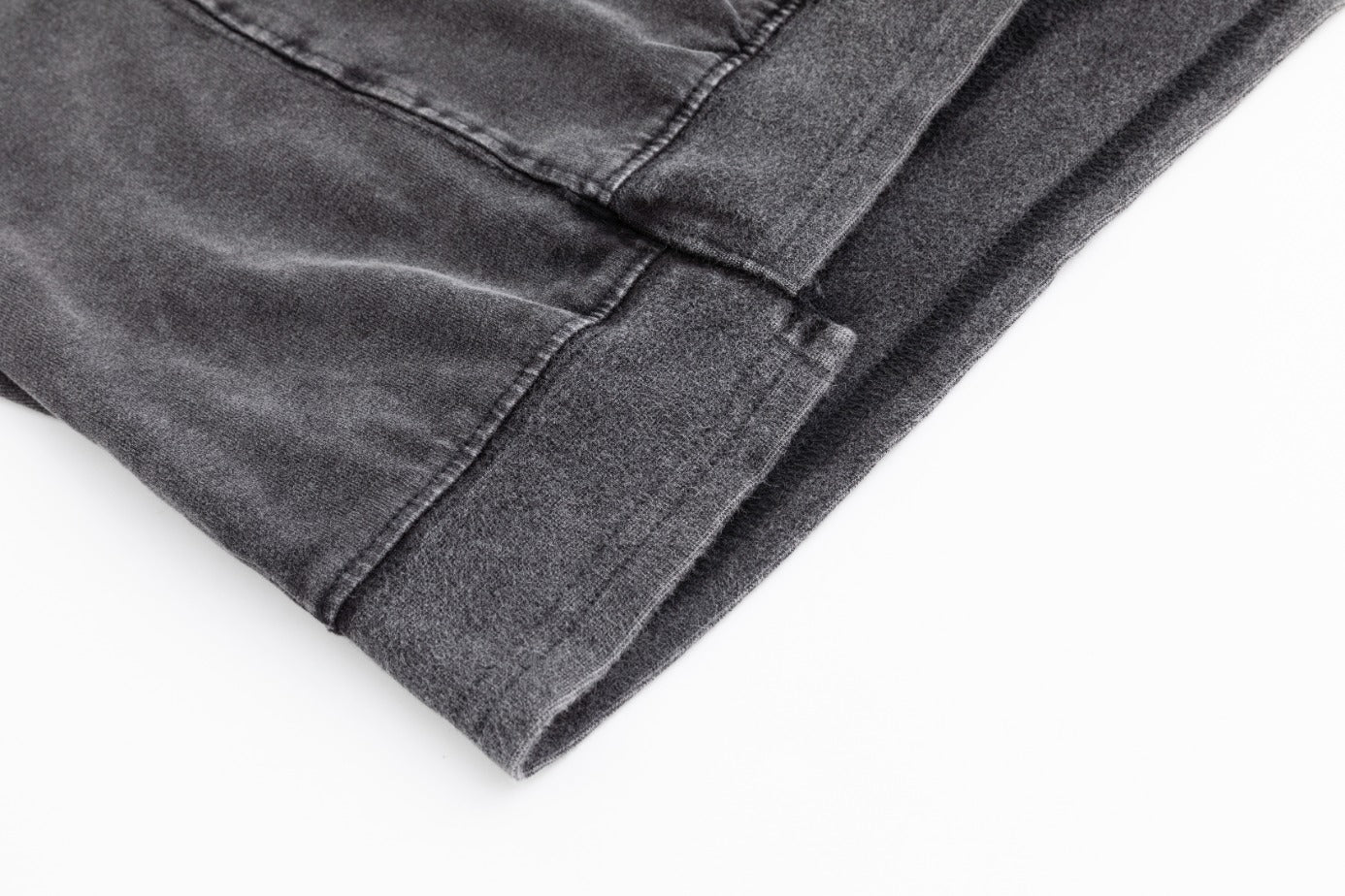 Wash Cropped Box Top - Grey Acid