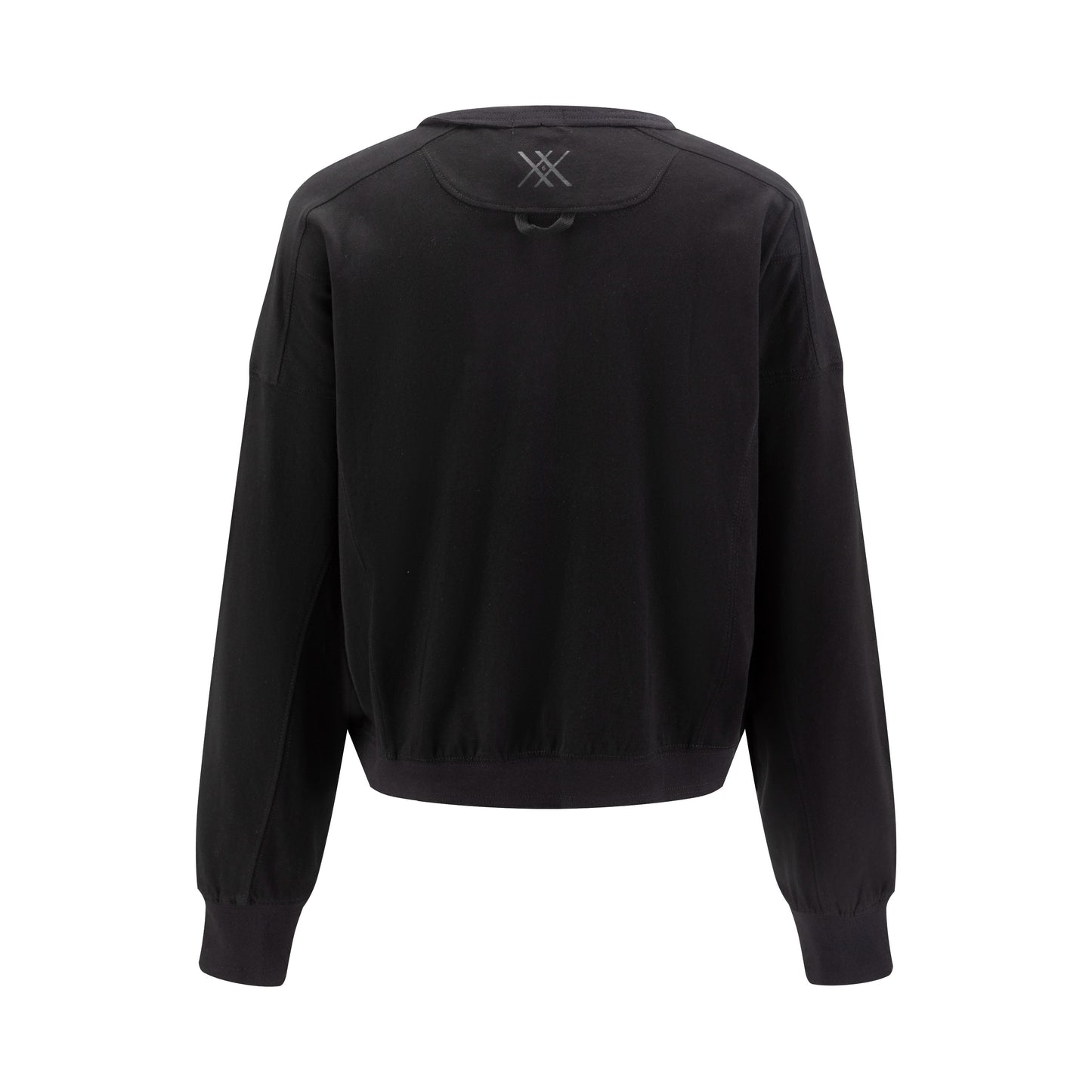 Wash Cropped Box Top - Black