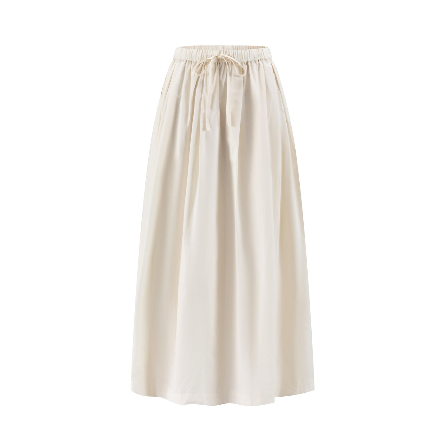 Drawstring Pocket Skirt - Cream