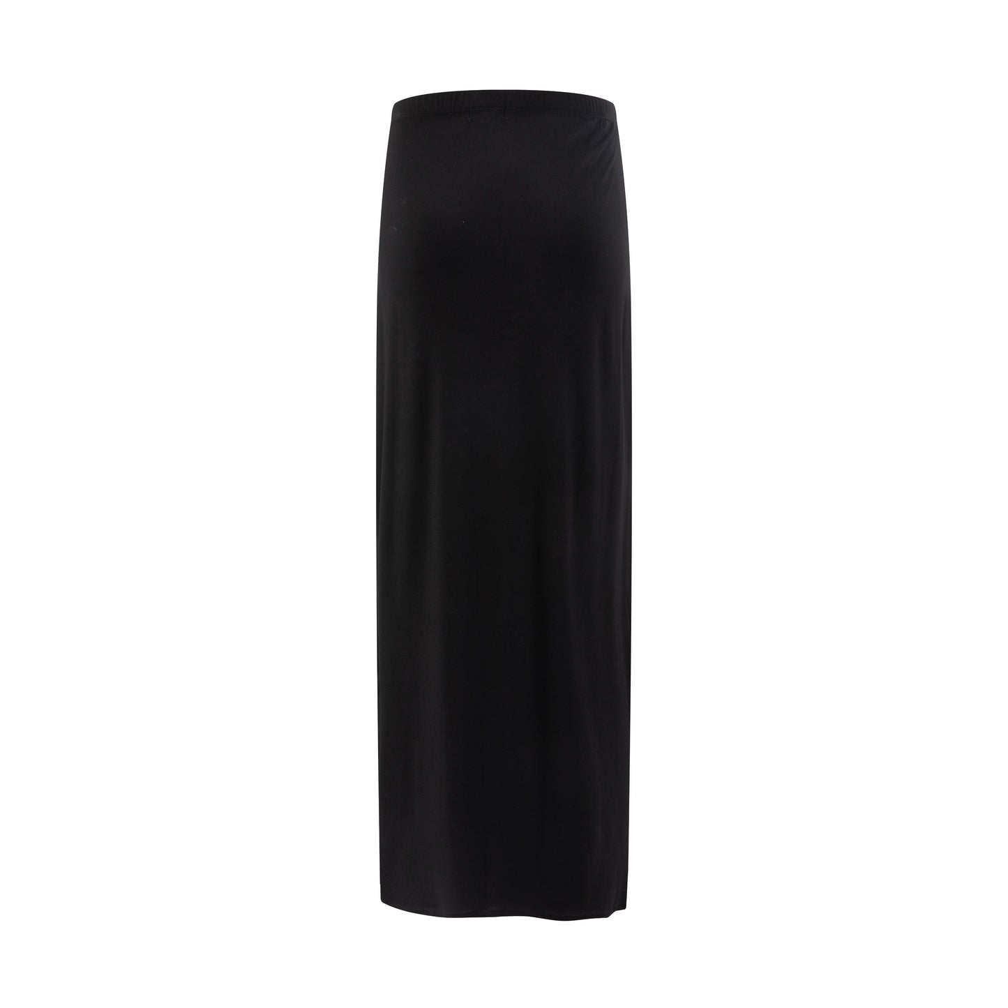 Thin Straight Skirt - Black