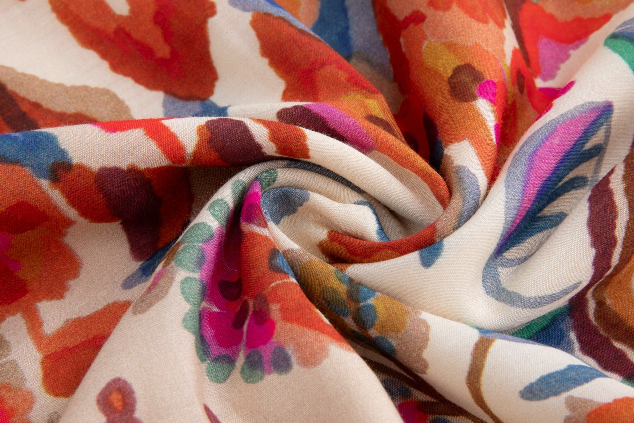 Multi Colored Crochet Lace Skirt