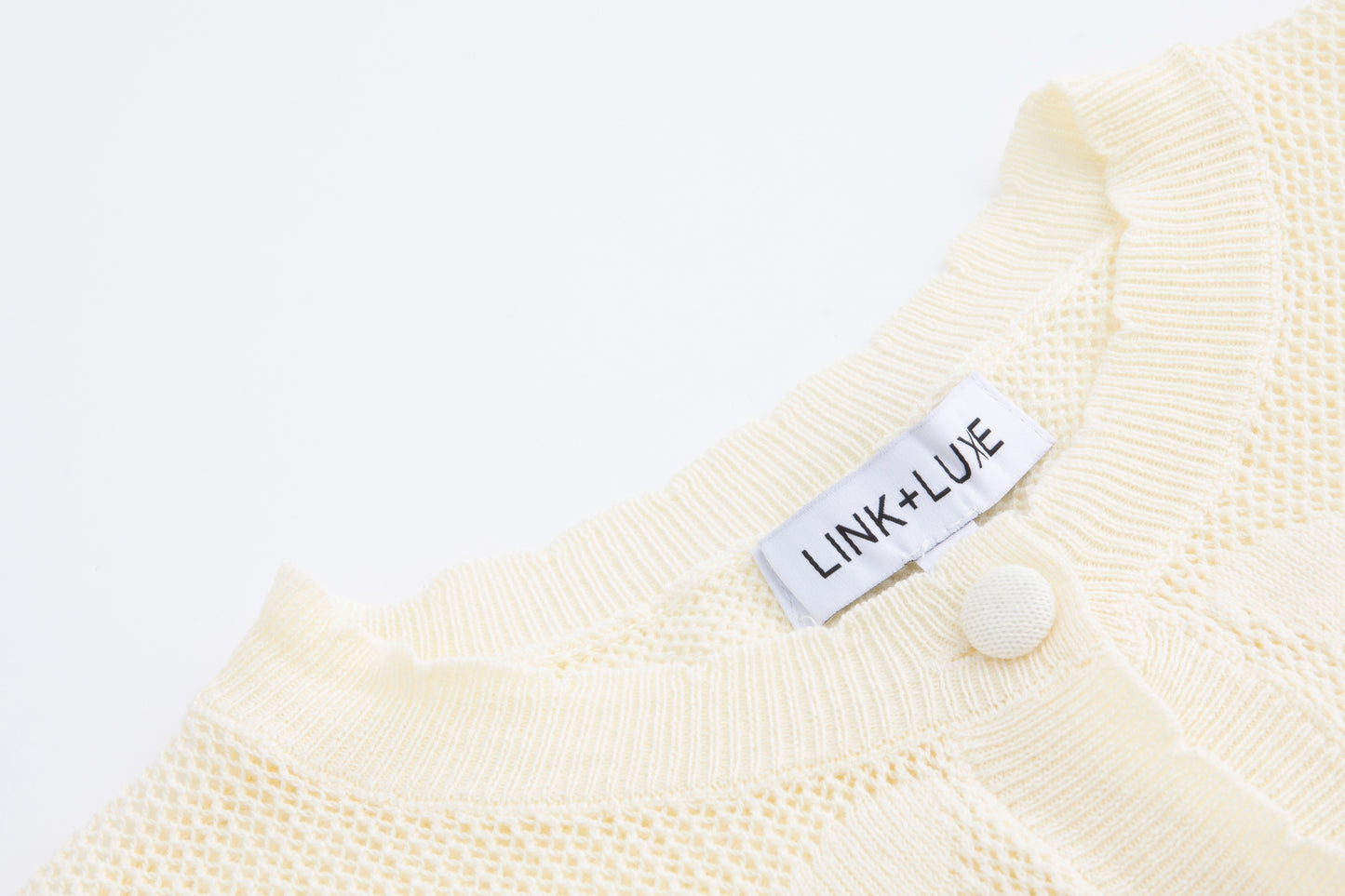 Cream Floral Knit Cardigan