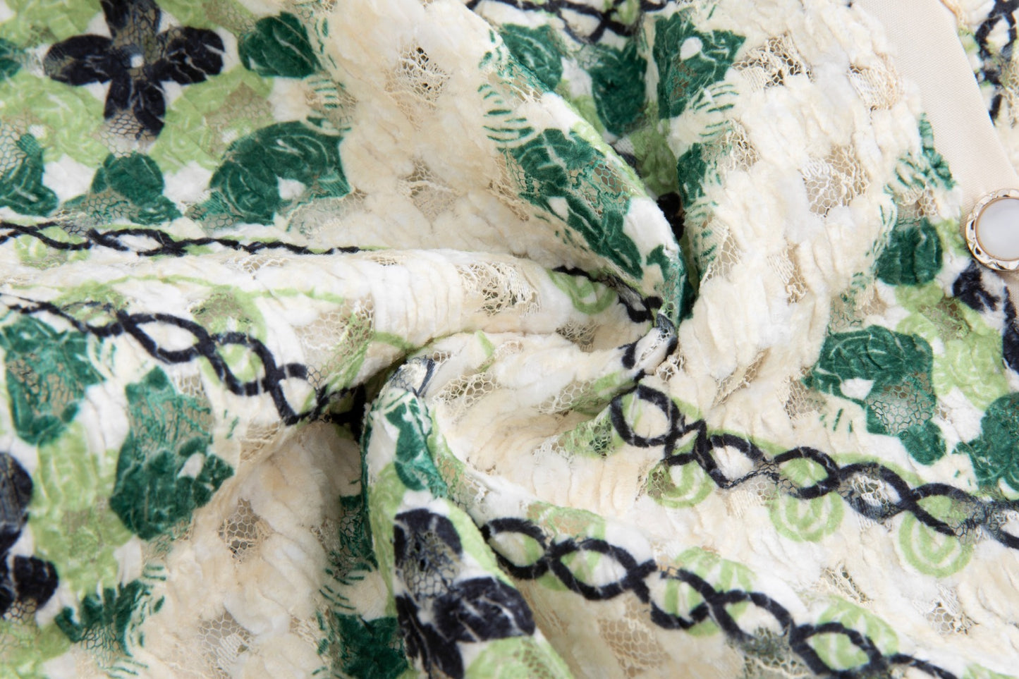 Green Crochet Cardigan