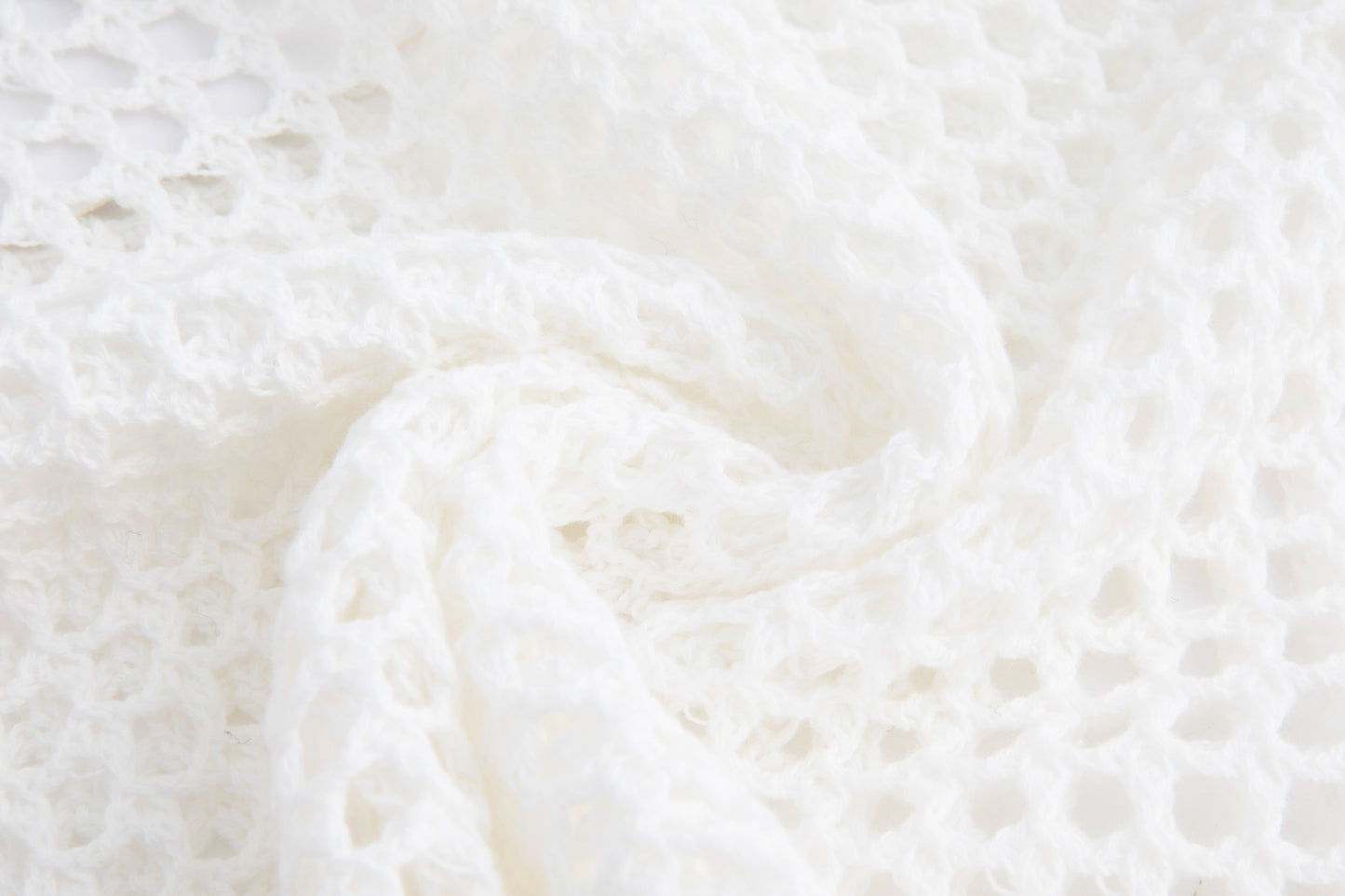 White Eyelet Knit Top