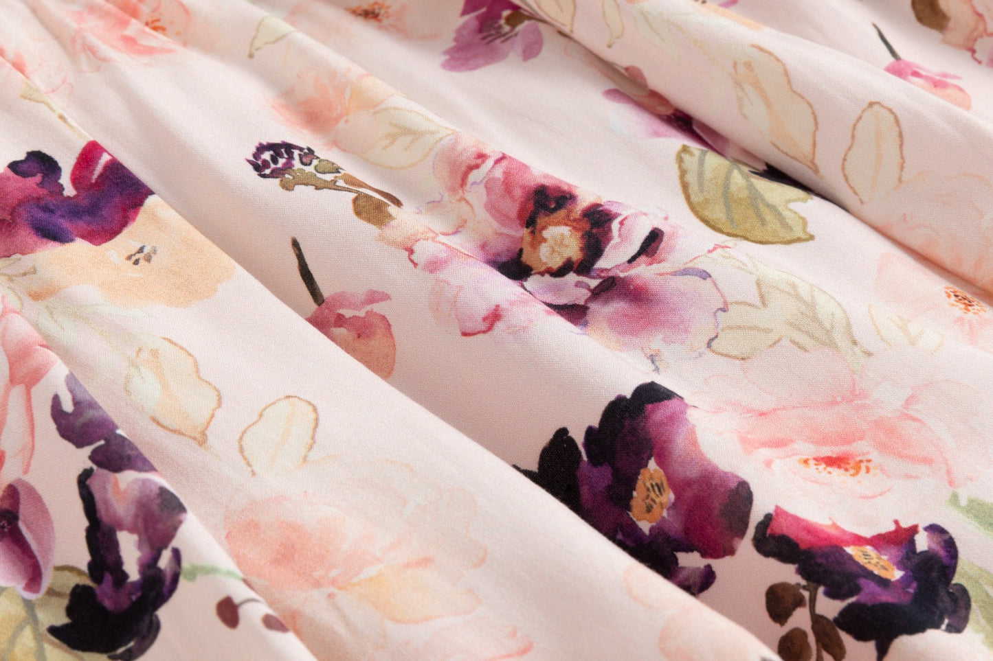 Muli Colored Floral Printed Dress