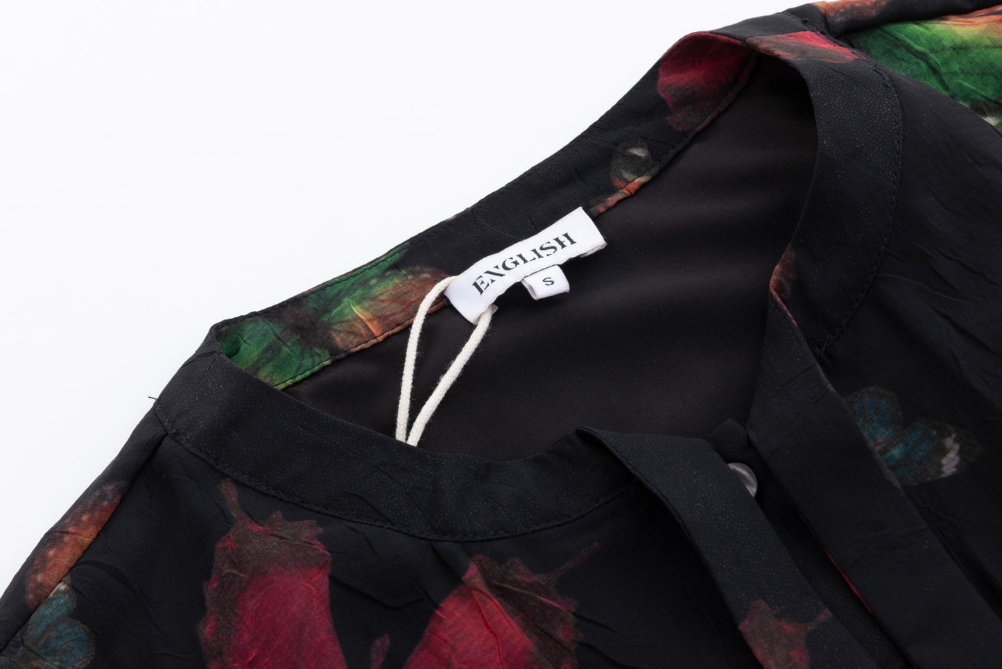 Black Base Multicolor Butterfly Printed Layer Dress