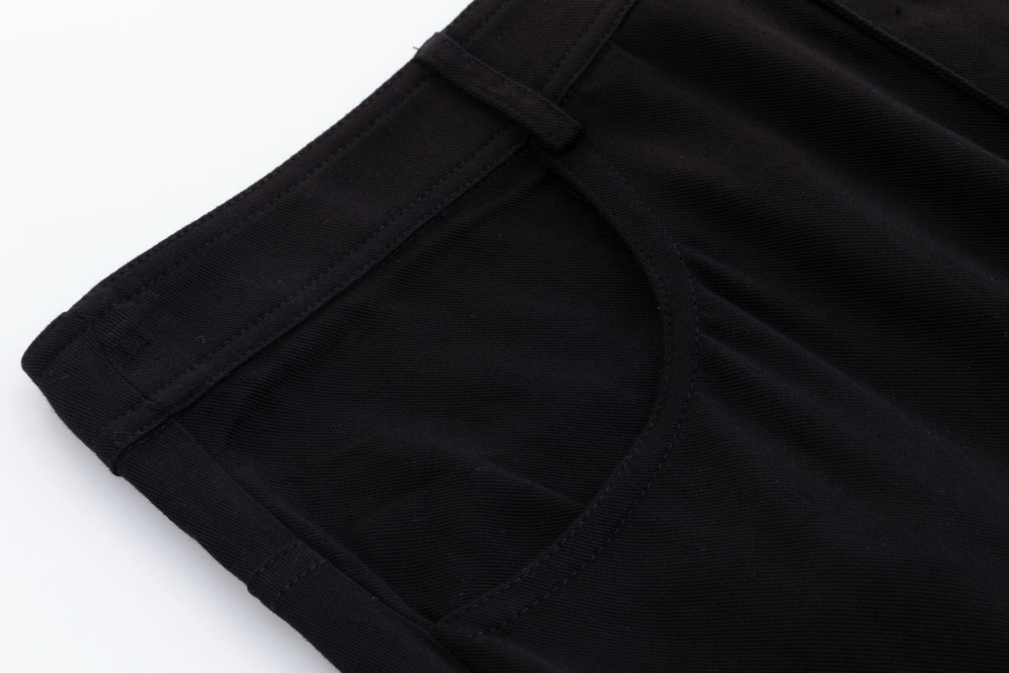 Black Short Placket Skirt