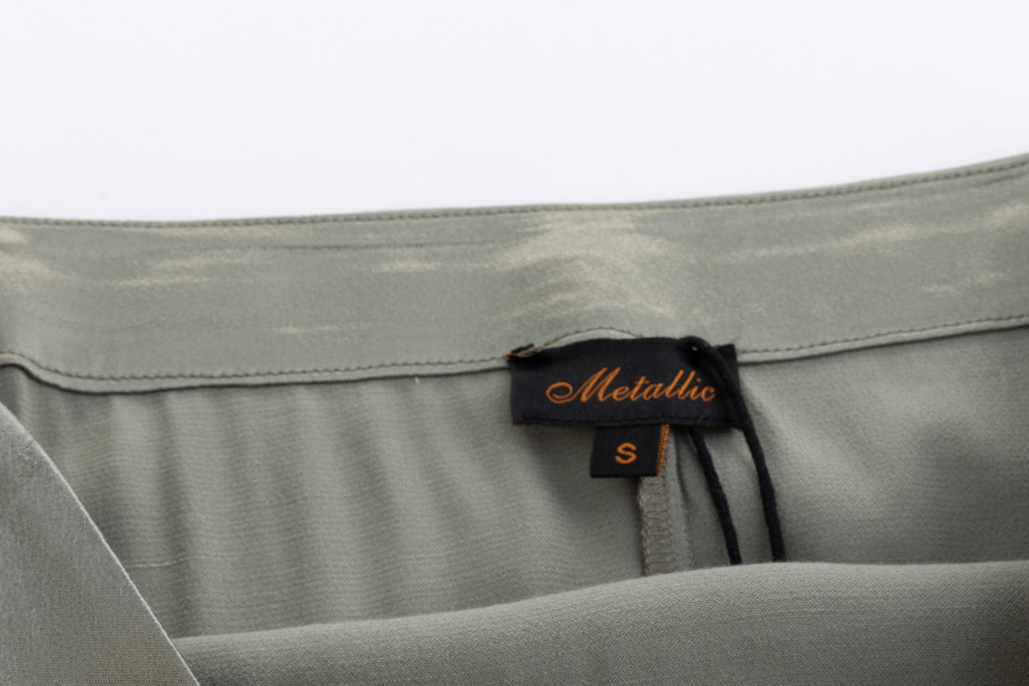 Solid Sage Satin Skirt