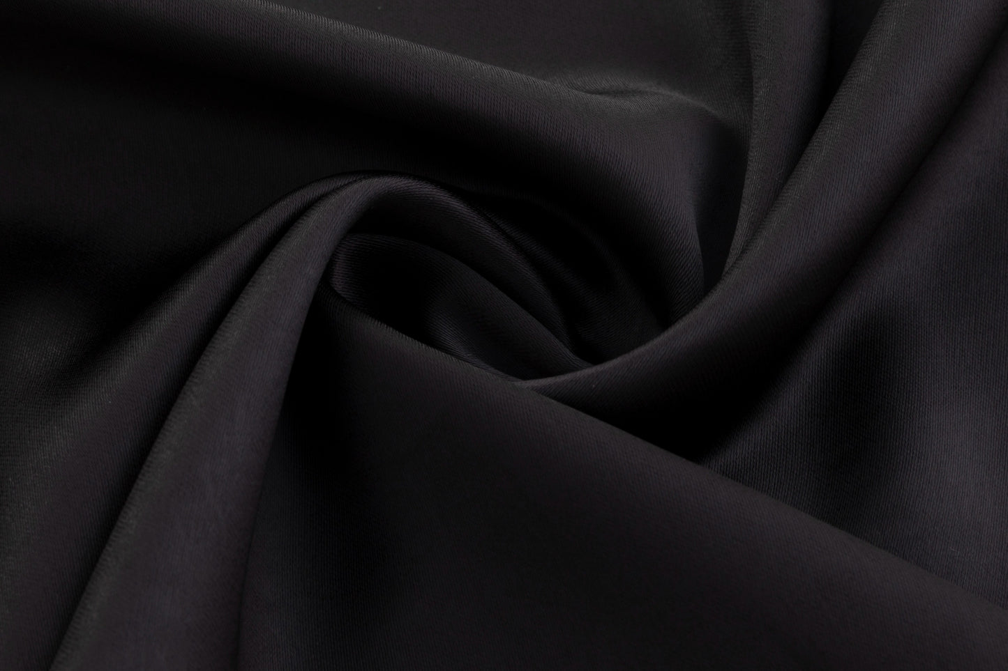 Solid Black With Vertical Lace Trimming Satin Skirt