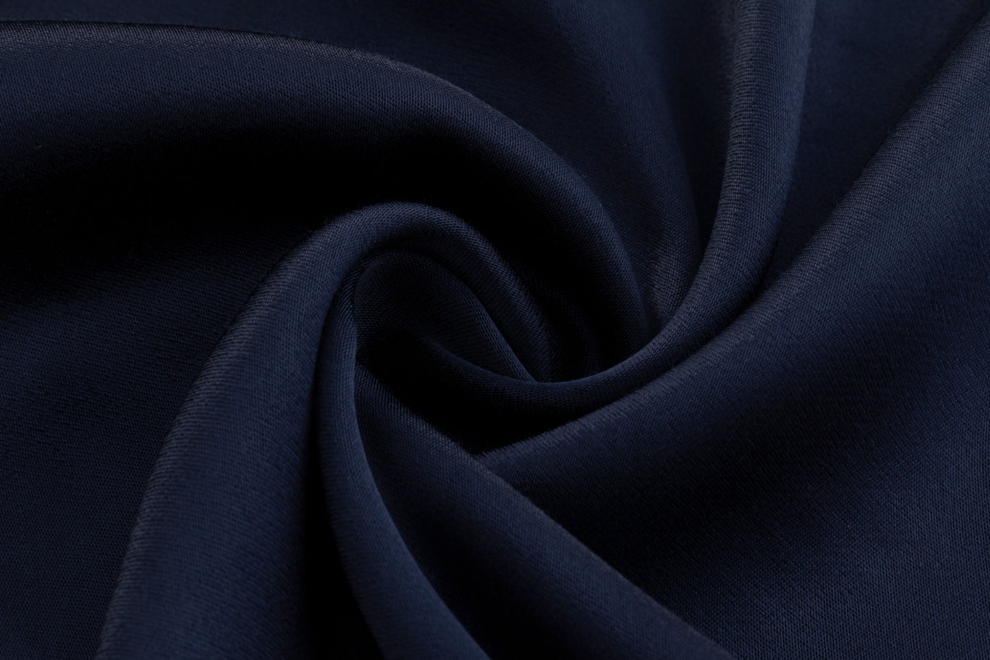 Navy Silk Dress With Ivory Printed Overlay