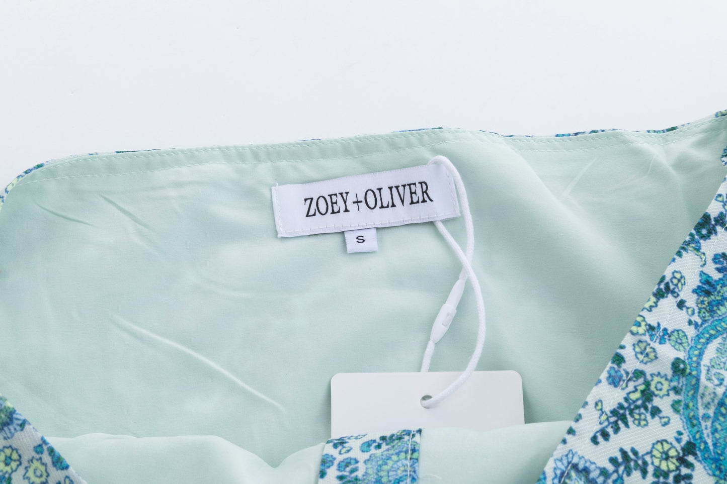 Blue Paisley Printed Skirt