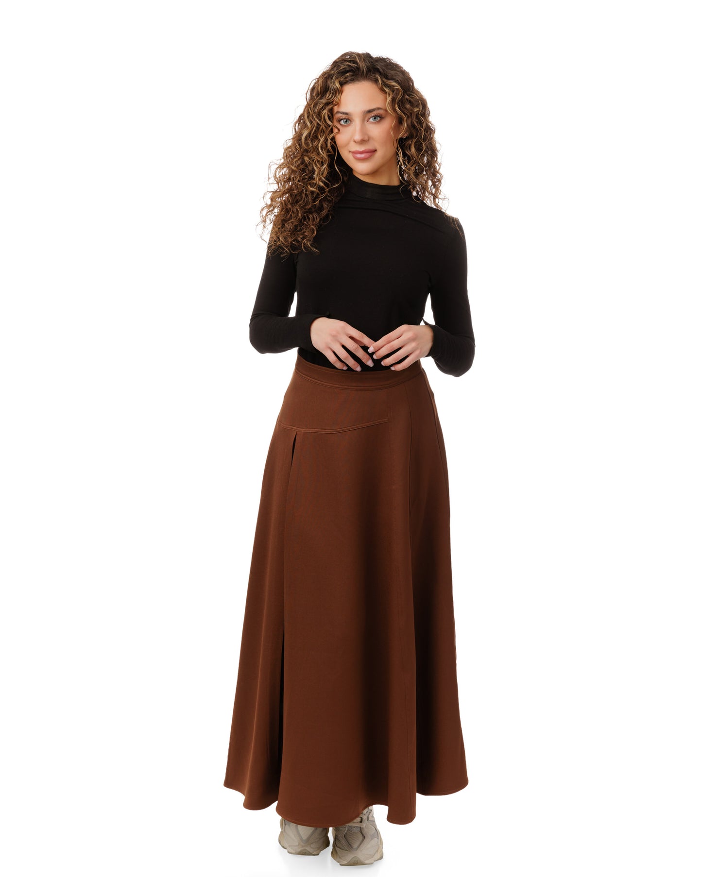 A-Line Skirt - Brown