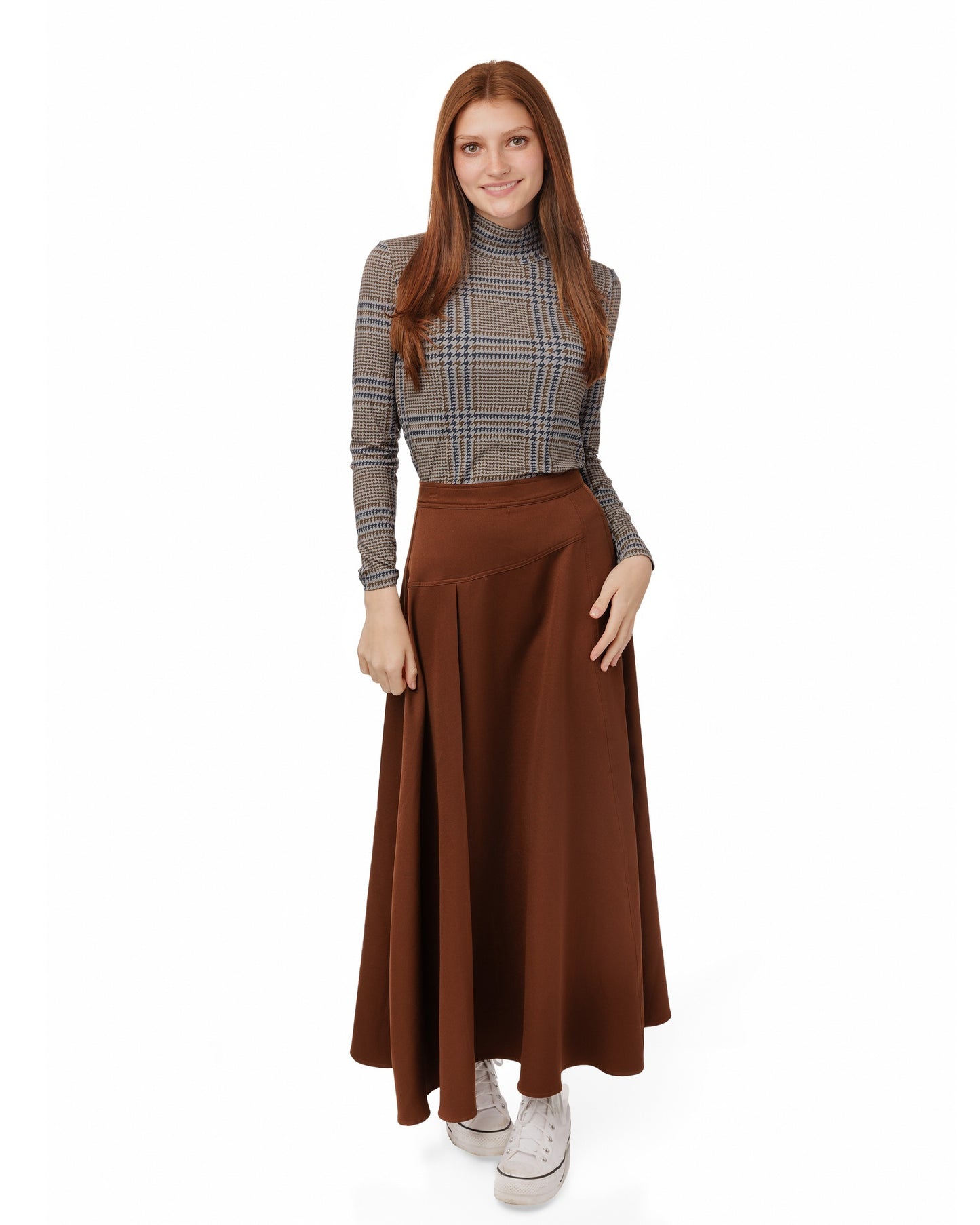 A-Line Skirt - Brown