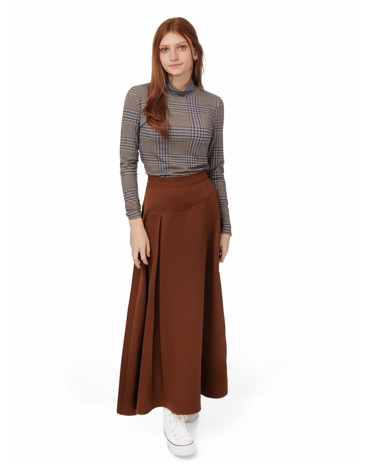 A-Line Skirt - Brown